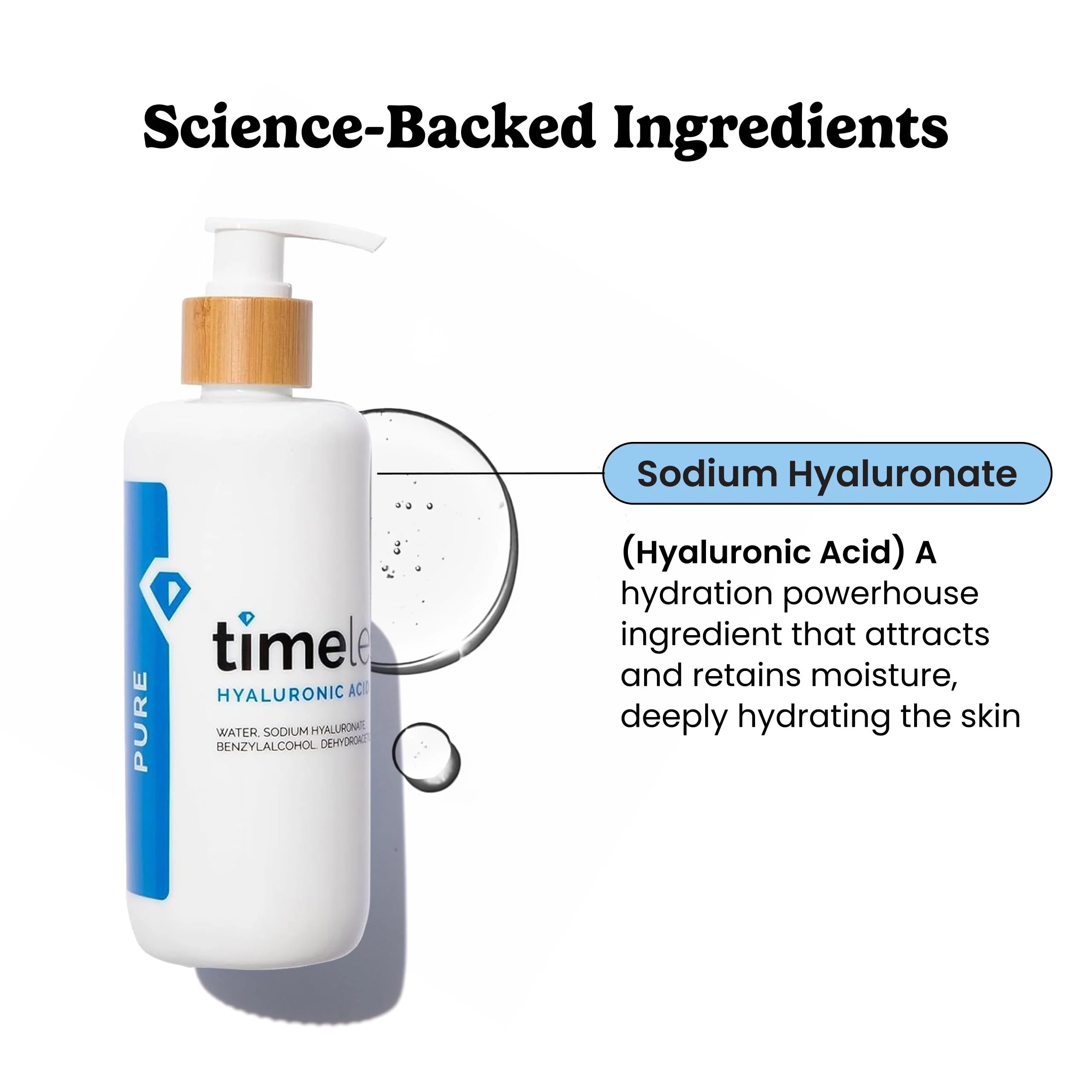 Timeless Skin Care Hyaluronic Acid 100% Pure Serum - Hydrating Face Serum for Personal Care - Fragrance-Free - Hyaluronic Acid - for Skin Care - 8 oz - Image 7