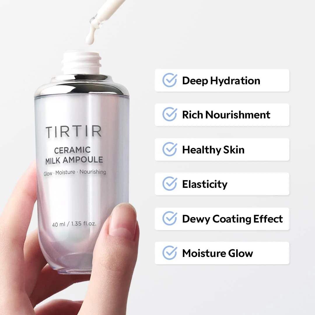 TIRTIR Ceramic Milk Ampoule (0.33 Fl Oz) - Image 4