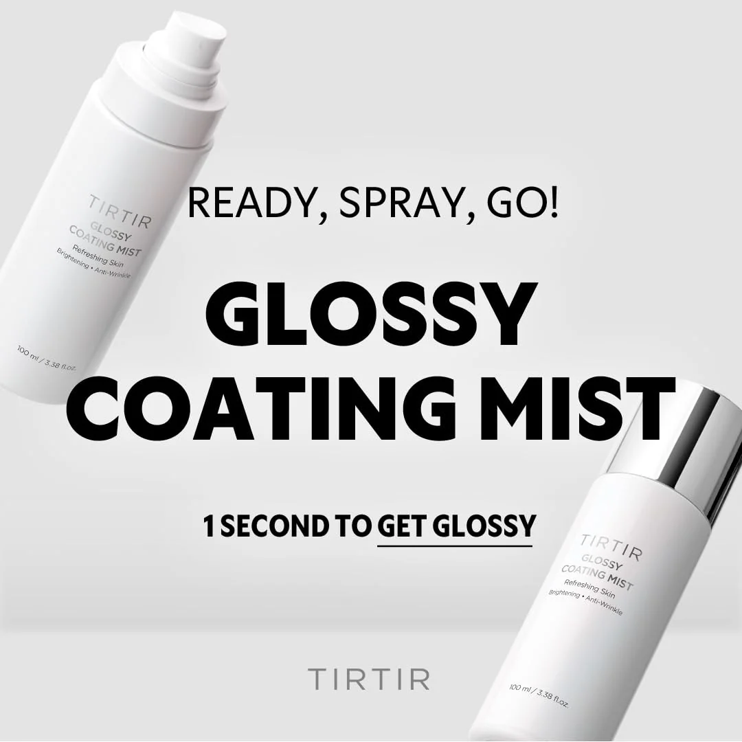 TIRTIR Glossy Coating Mist 3.38 fl. oz, Illuminating Polyglutamic Acid Face Mist for Fresh, Glowing Skin,Cooling, Soothing, Makeup Prep Spray - Image 6