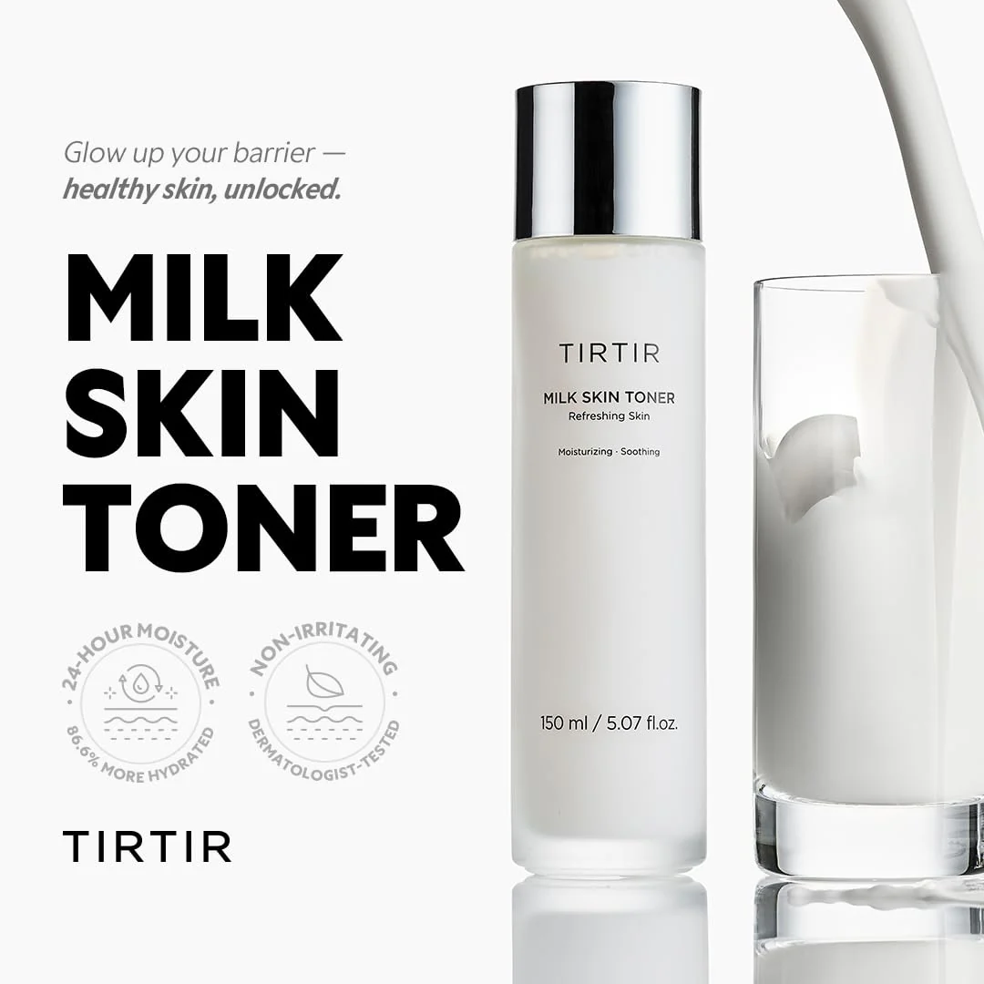 TIRTIR Milk Skin Rice Toner - Deep Moisturizing, Hydrating and Refreshing for face, Niacinamide, Ceramide, Rice Bran Extract, Nature-Oriented Ingredients, Korean Skin Care, Vegan, 150ml / 5.07 fl.oz. - Image 13