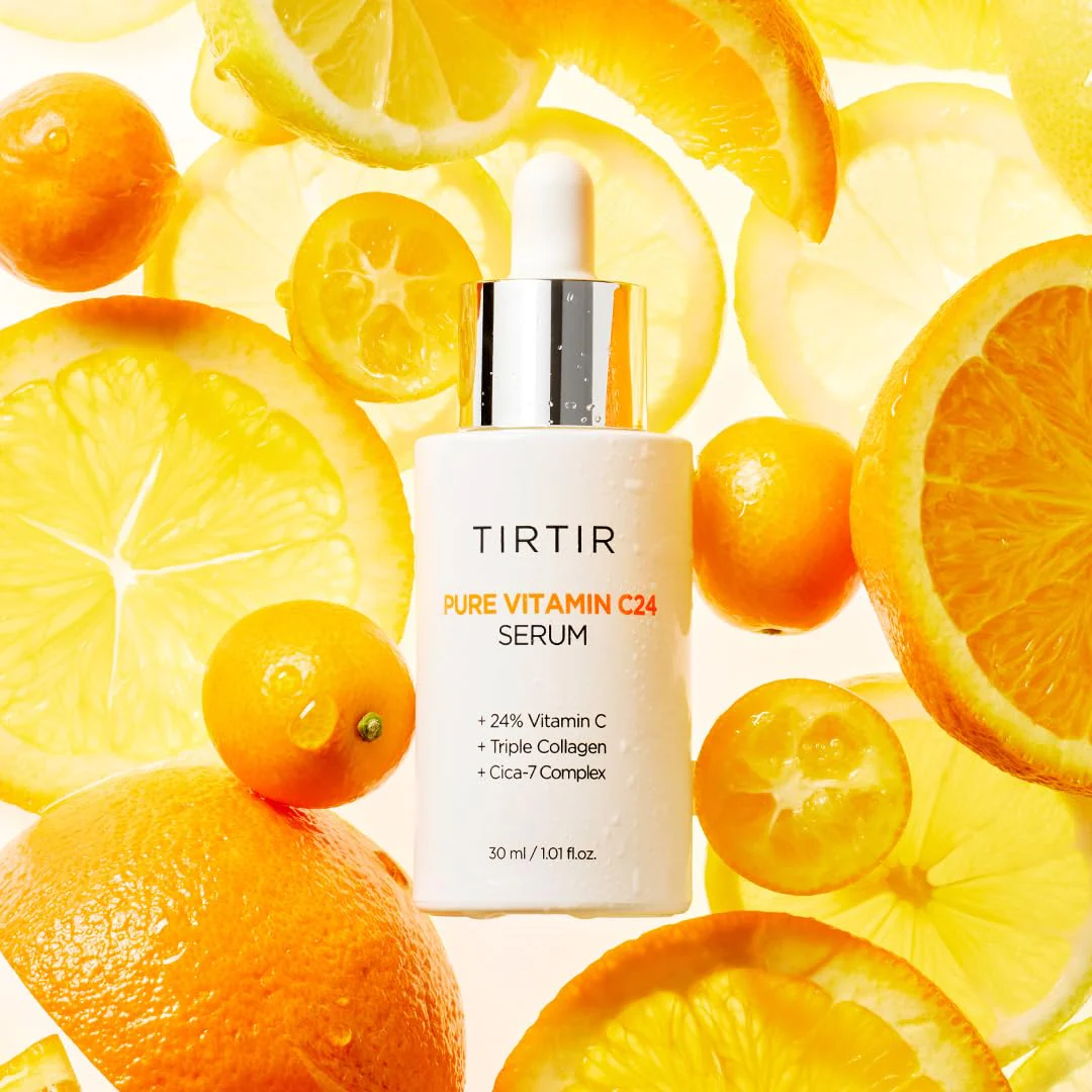 TIRTIR Pure Vitamin C 24% Face Serum – Dark Spot Remover for Sensitive Skin with Collagen Anti Aging Even out Skin Tone Non irritation tested, Wrkinkles, Korean Mild Vita C Facial Serum 1.01 Fl Oz - Image 6