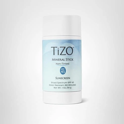 TiZO Mineral Stick SPF 45 | Non-Tinted | Water Resistant (80 minutes) | Broad Spectrum Sunscreen | UVA/UVB Protection | For all skin types | Easy On-the-Go Application | 1 oz / 30 g - Image 2