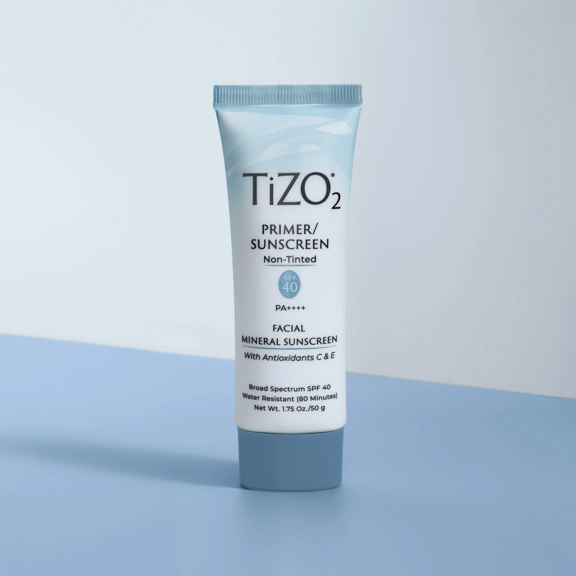 TiZO2 Facial Mineral Sunscreen and Primer, Non-tinted Broad Spectrum SPF 40 with Antioxidants, Sheer matte finish, Fragrance-Free, Oil-Free, Dermatologist-recommended, PA++++ 1.75 oz - Image 2