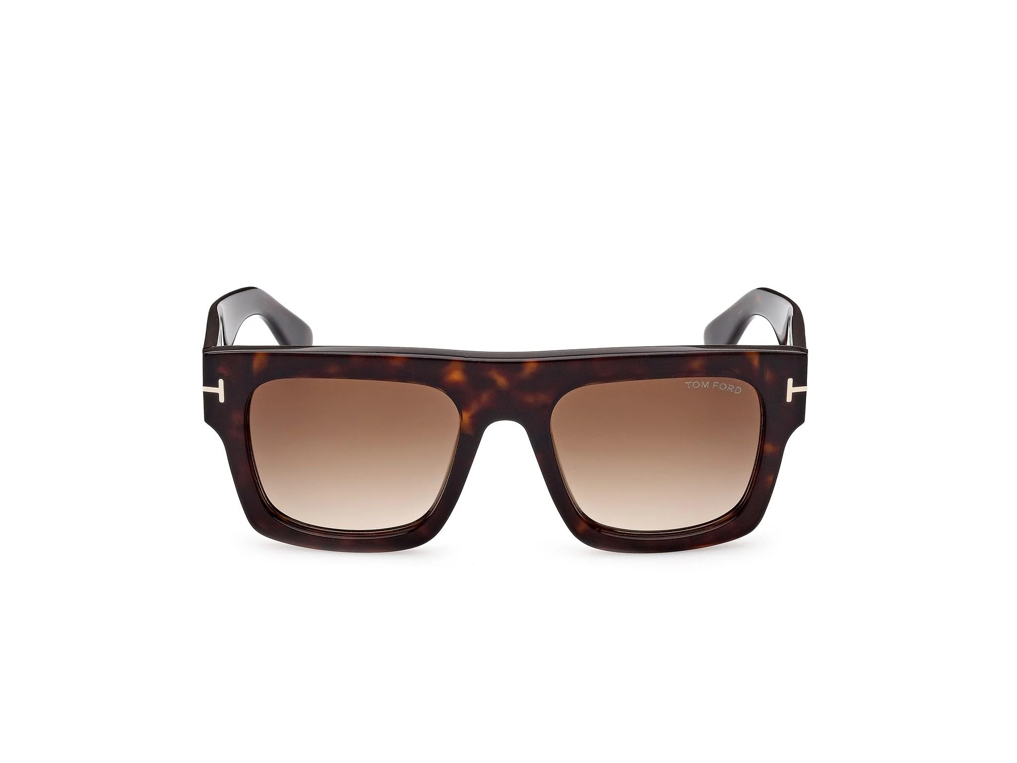 Tom Ford FAUSTO FT 0711 Dark Havana/Light Brown Shaded 53/20/145 unisex Sunglasses - Image 2