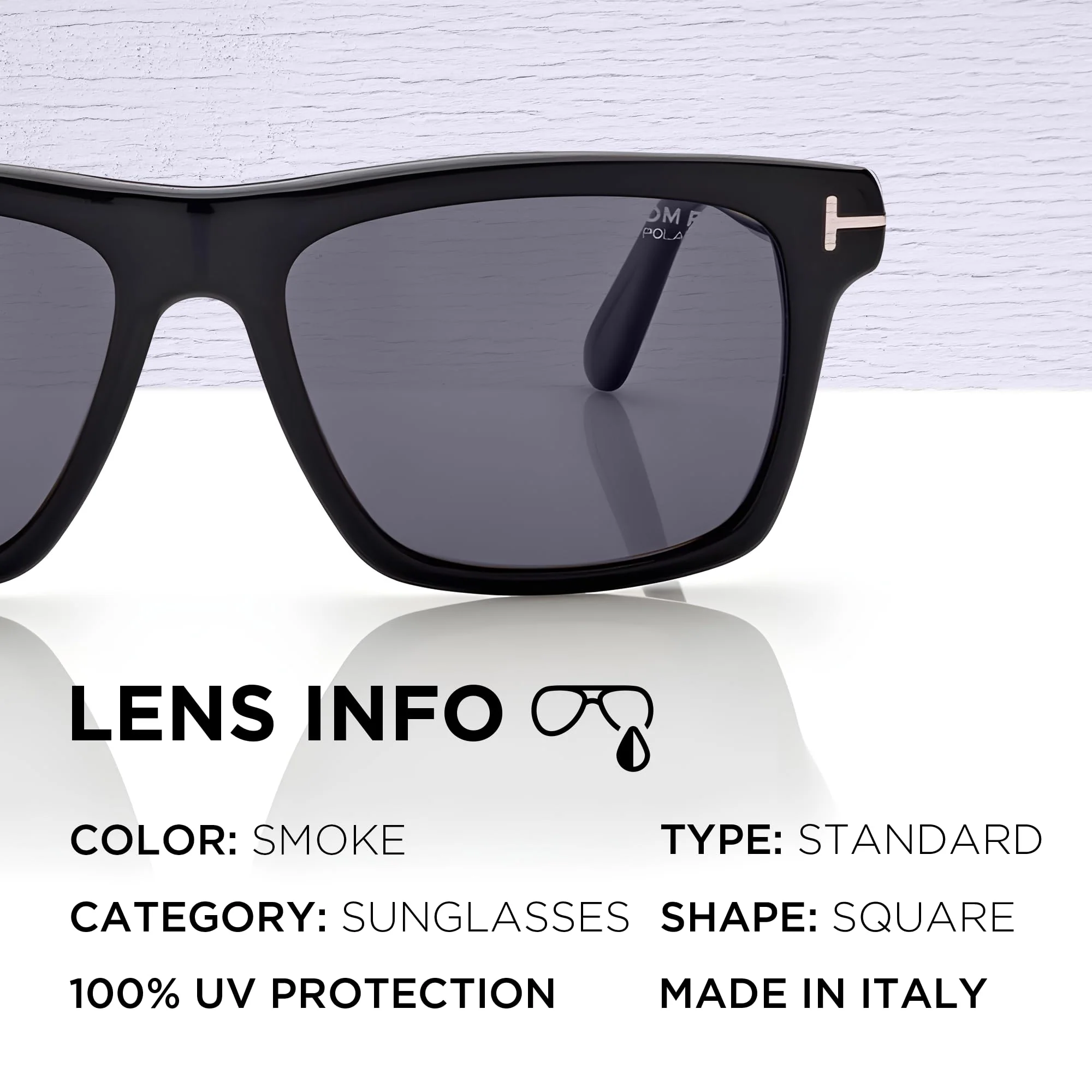 Tom Ford FT0906-N BUCKLEY-02 Square Shape Sunglasses With Luxury Eyewear Kit - Image 4