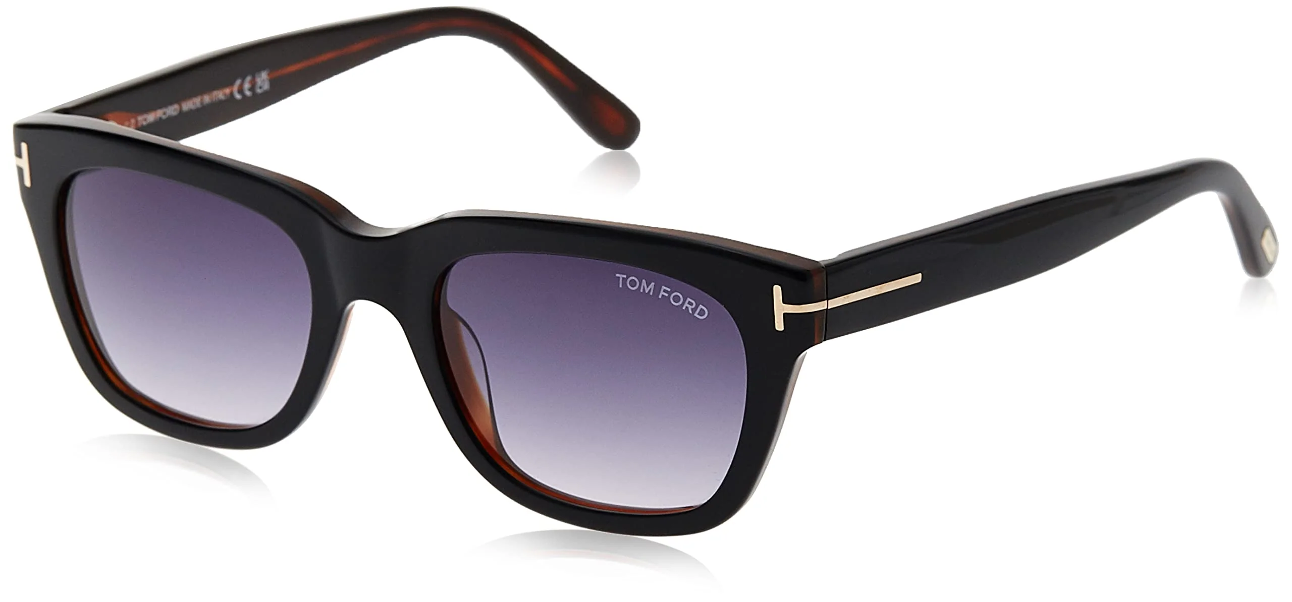 Tom Ford SNOWDON FT0237 05B Black/Other Sunglasses Grey Gradient 52mm Lens