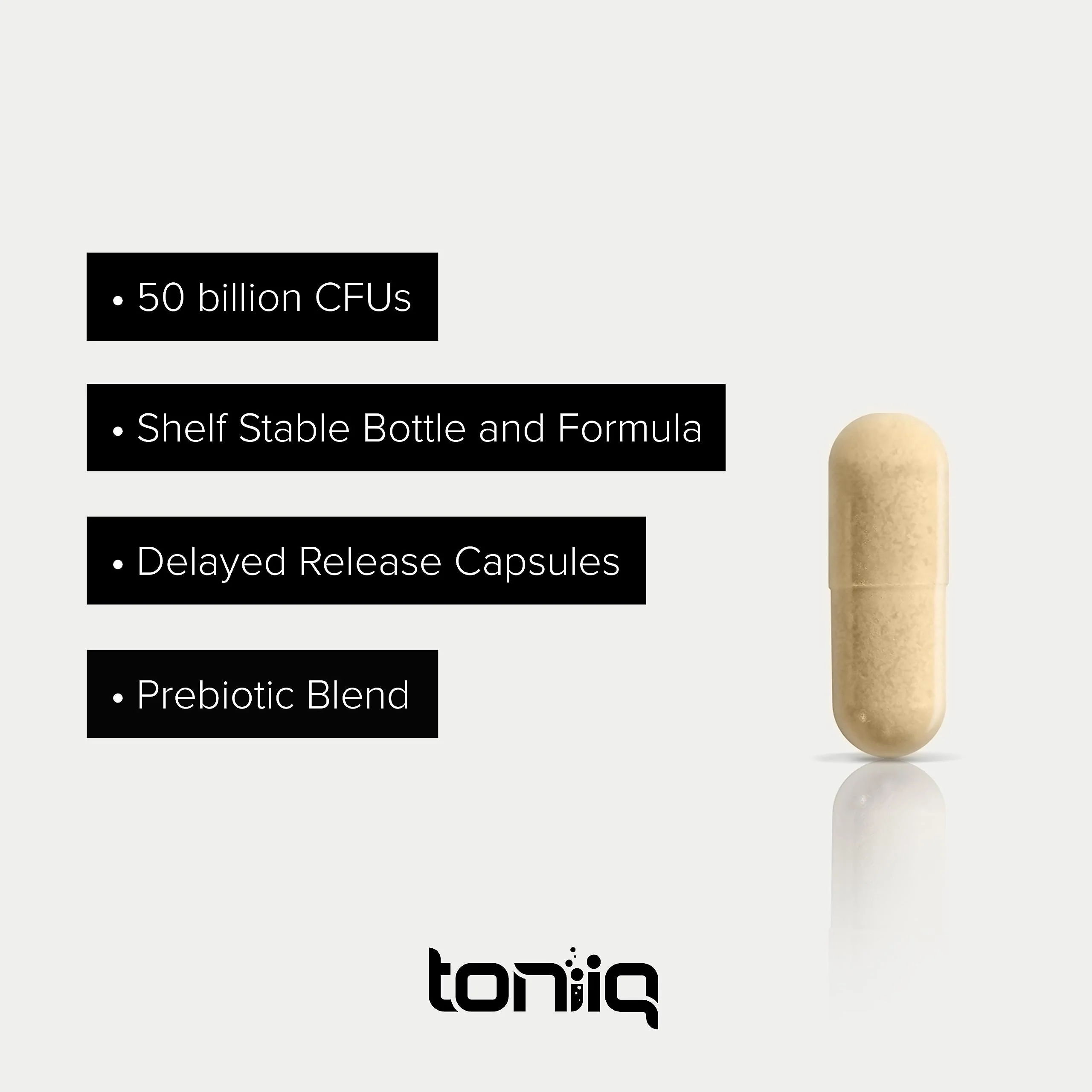 Toniiq 50 Billion CFU Lactobacillus Reuteri Probiotic 50mg per Serving - L Reuteri Probiotics - Highest CFU Count Lactobacillus Reuteri Probiotic - 60 Vegetarian Capsules - 60 Servings - Image 15