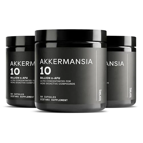 Toniiq Akkermansia Probiotic – 10 Billion TFU – Supports Gut Health & GLP-1 Activity