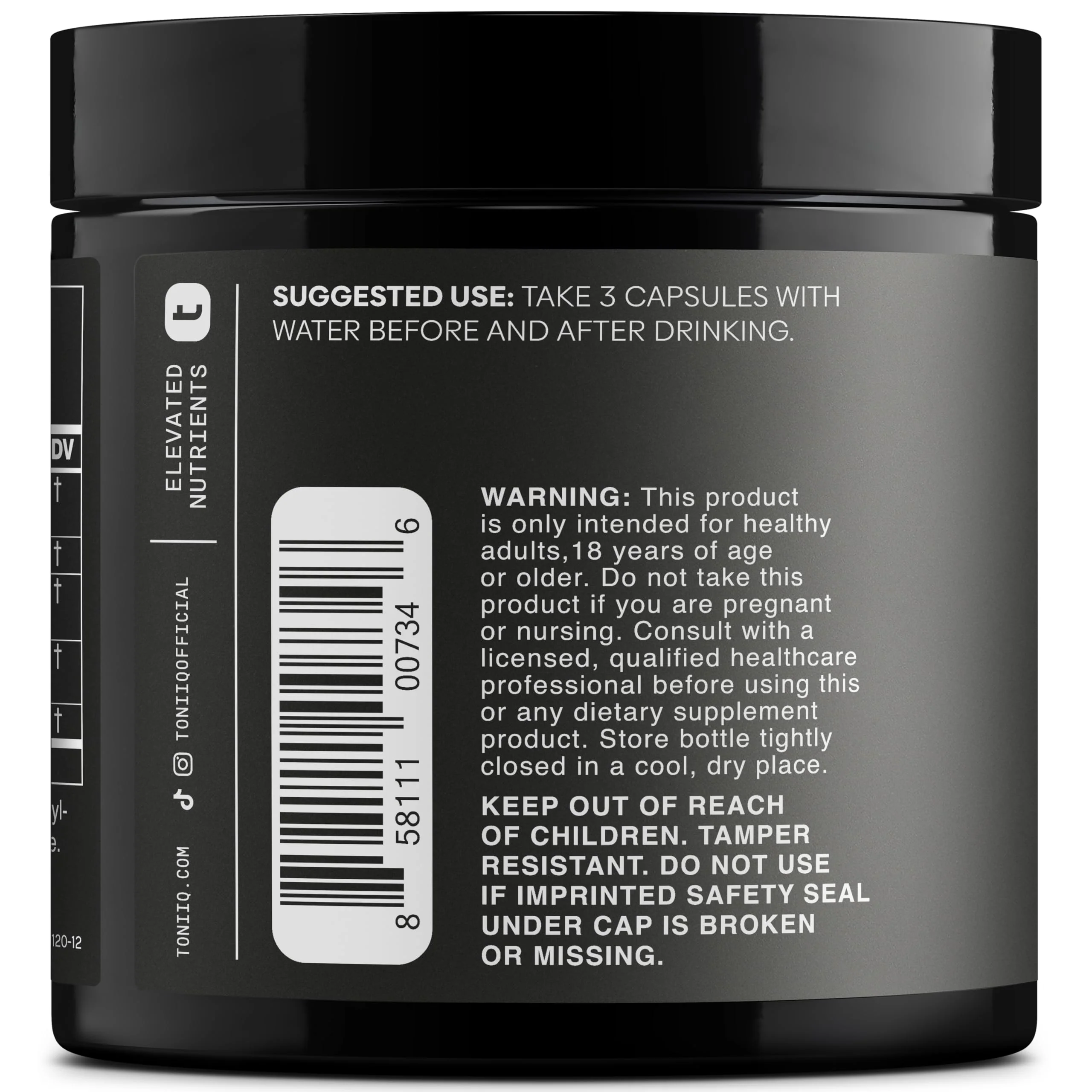 Toniiq Ease with DHM - Full Liver Support for a Night Out - 120 Capsules - 50x Super Concentrated Extract - Image 2