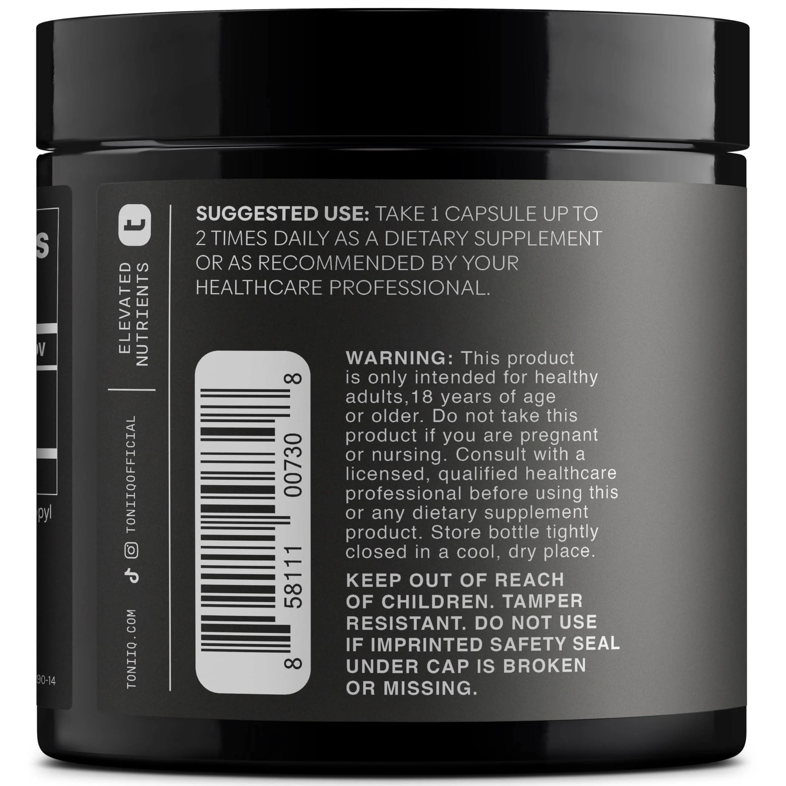 Toniiq Maca Root - Ultra High Potency 20:1 Extract - Black, Red and Yellow Maca Complex - Single Origin, Wildcrafted & Highly Concentrated - Third-Party Lab Tested - 90 Capsules - Image 2