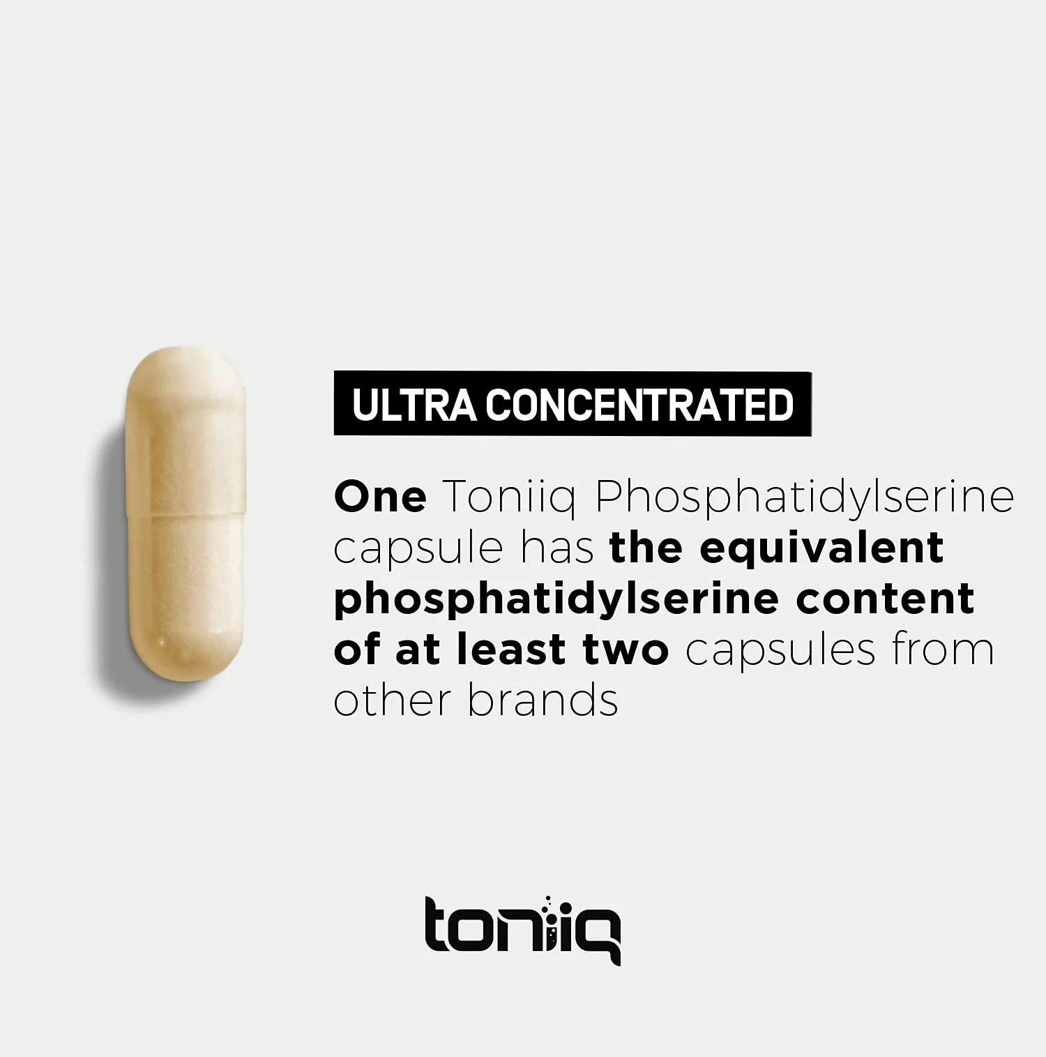 Toniiq Phosphatidylserine - 400mg Formula - World’s First 50% Purity - Highest Purity in The US - Soy Free Phosphatidylserine Supplement - 90 Veggie Capsules - Image 6