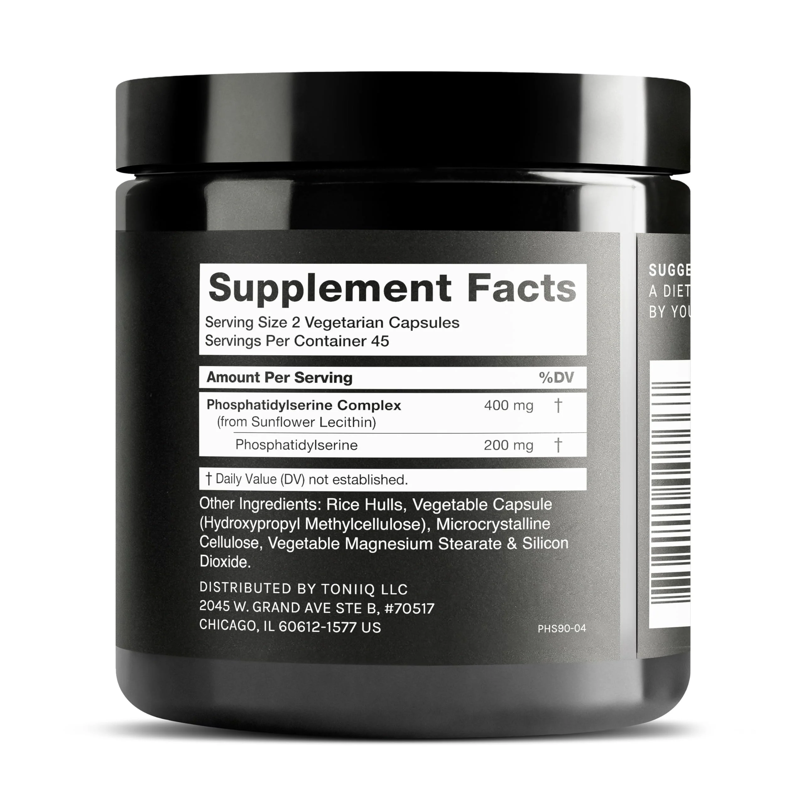 Toniiq Phosphatidylserine - 400mg Formula - World’s First 50% Purity - Highest Purity in The US - Soy Free Phosphatidylserine Supplement - 90 Veggie Capsules - Image 9