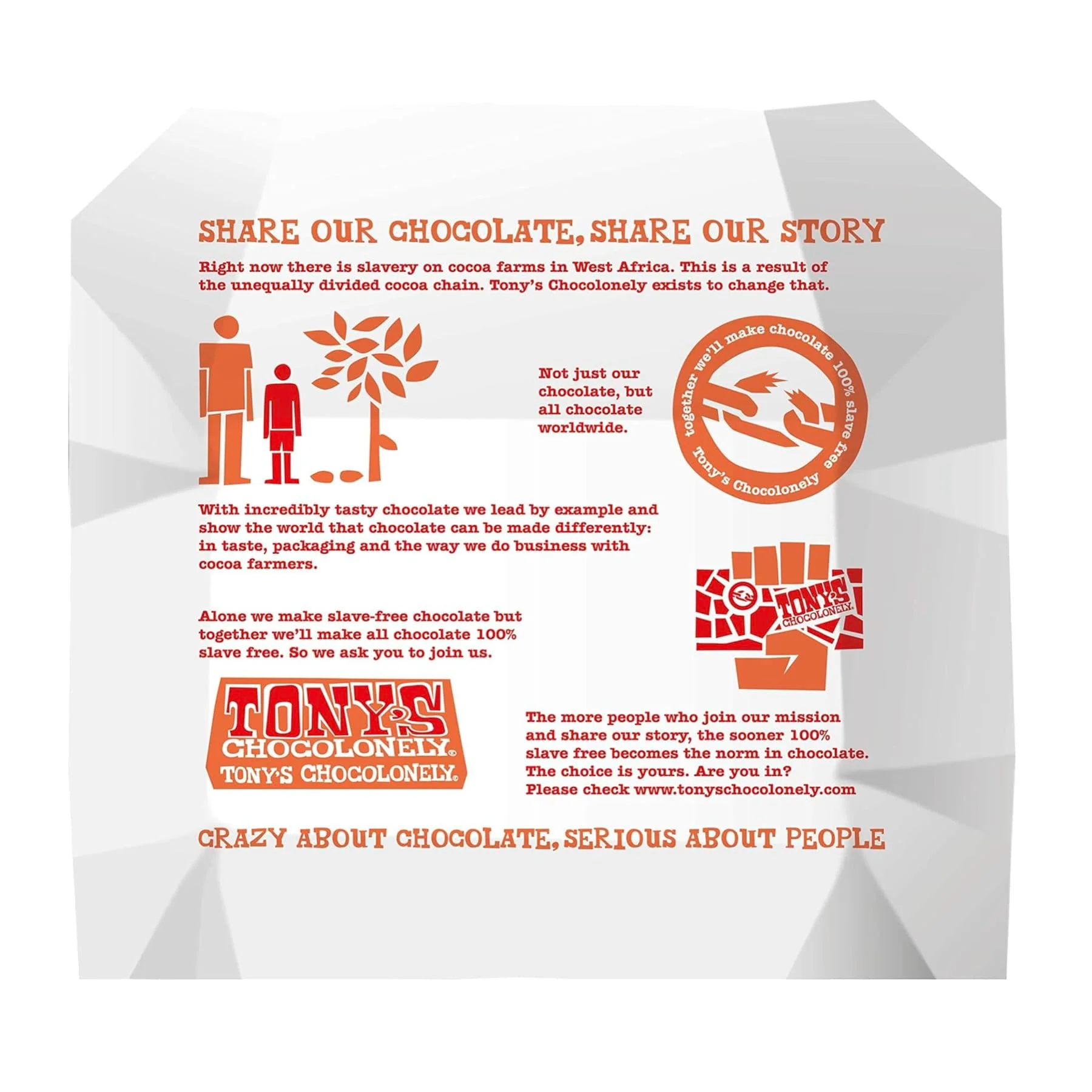 Tony's Chocolonely Fairtrade Caramel and Sea Salt Milk Chocolate Bar 180g - Image 3