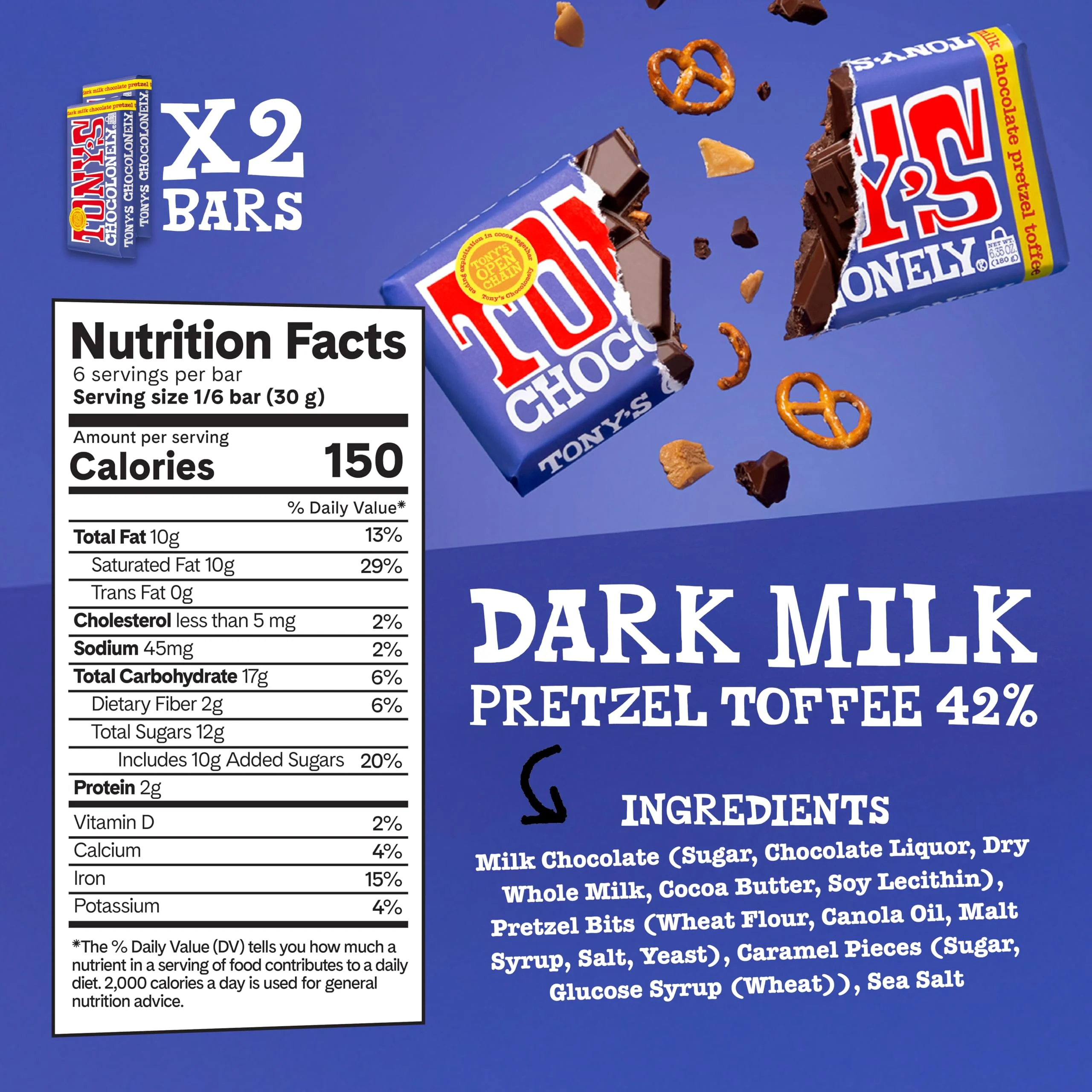 Tony's Chocolonely - Top 3 Milk Chocolate Bundle - Belgium Chocolate Bar, No Artificial Flavoring, Made From Fairtrade & B Corp Certified - 6.35 Oz, 6 Bars - Image 5
