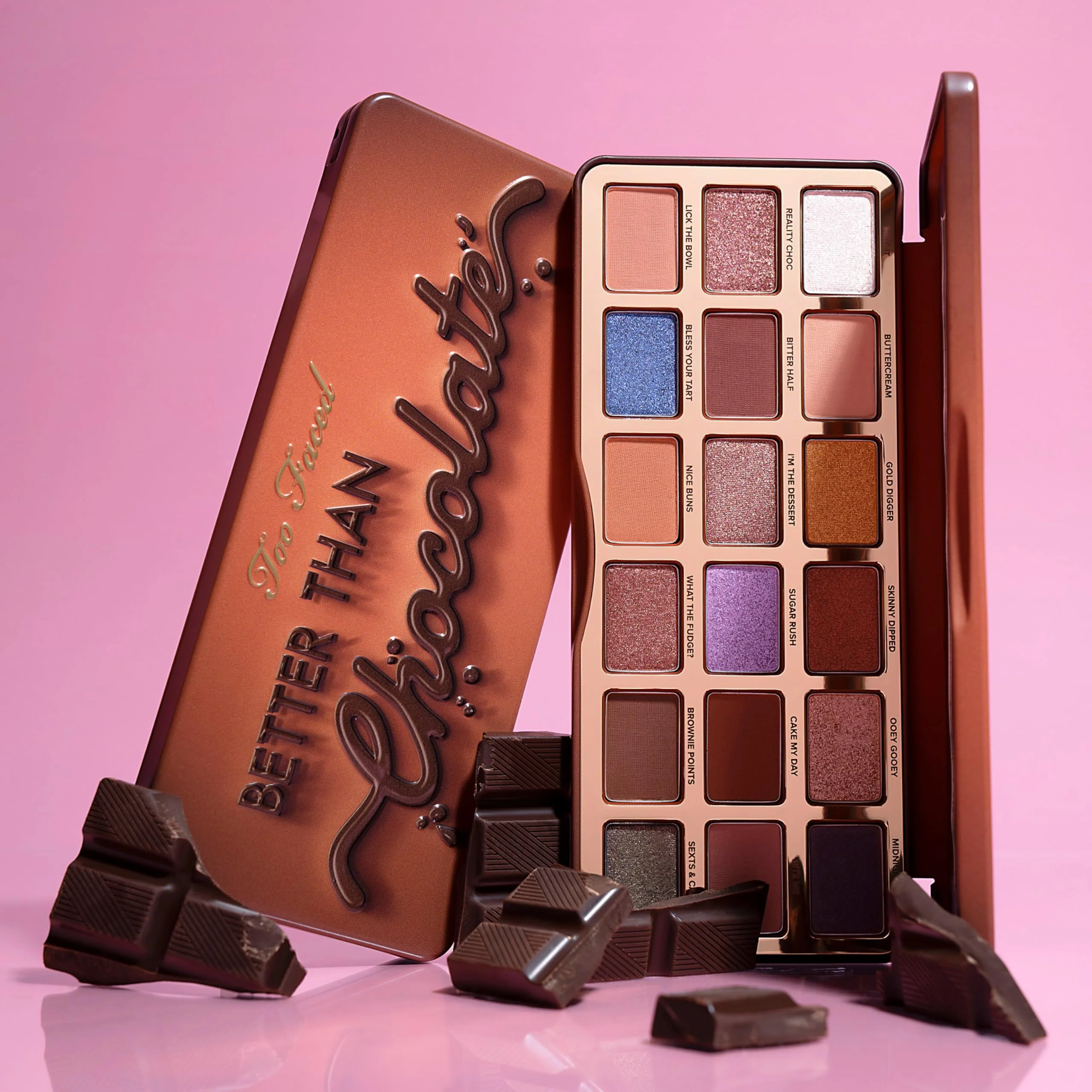 Too Faced Better Than Chocolate Eyeshadow Makeup Palette | High Pigment, Shimmer + Matte, 0.7 Ounce - Image 5