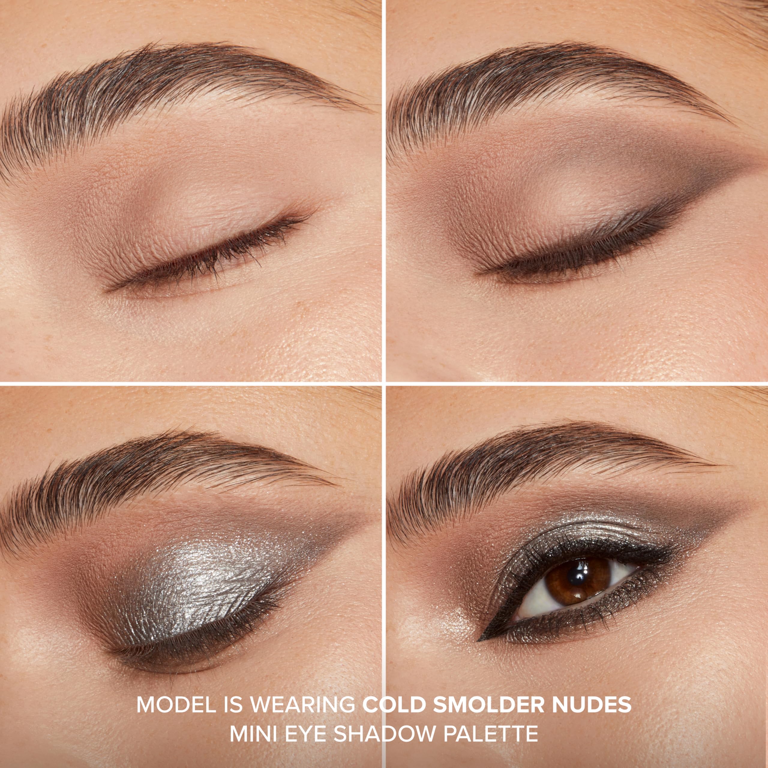 Too Faced Born This Way Natural Nudes Mini Eye Shadow Palette Makeup | Creamy, High Pigment Matte + Shimmer Shades, 0.2 Ounce, Cold Smolder Nudes - Image 6