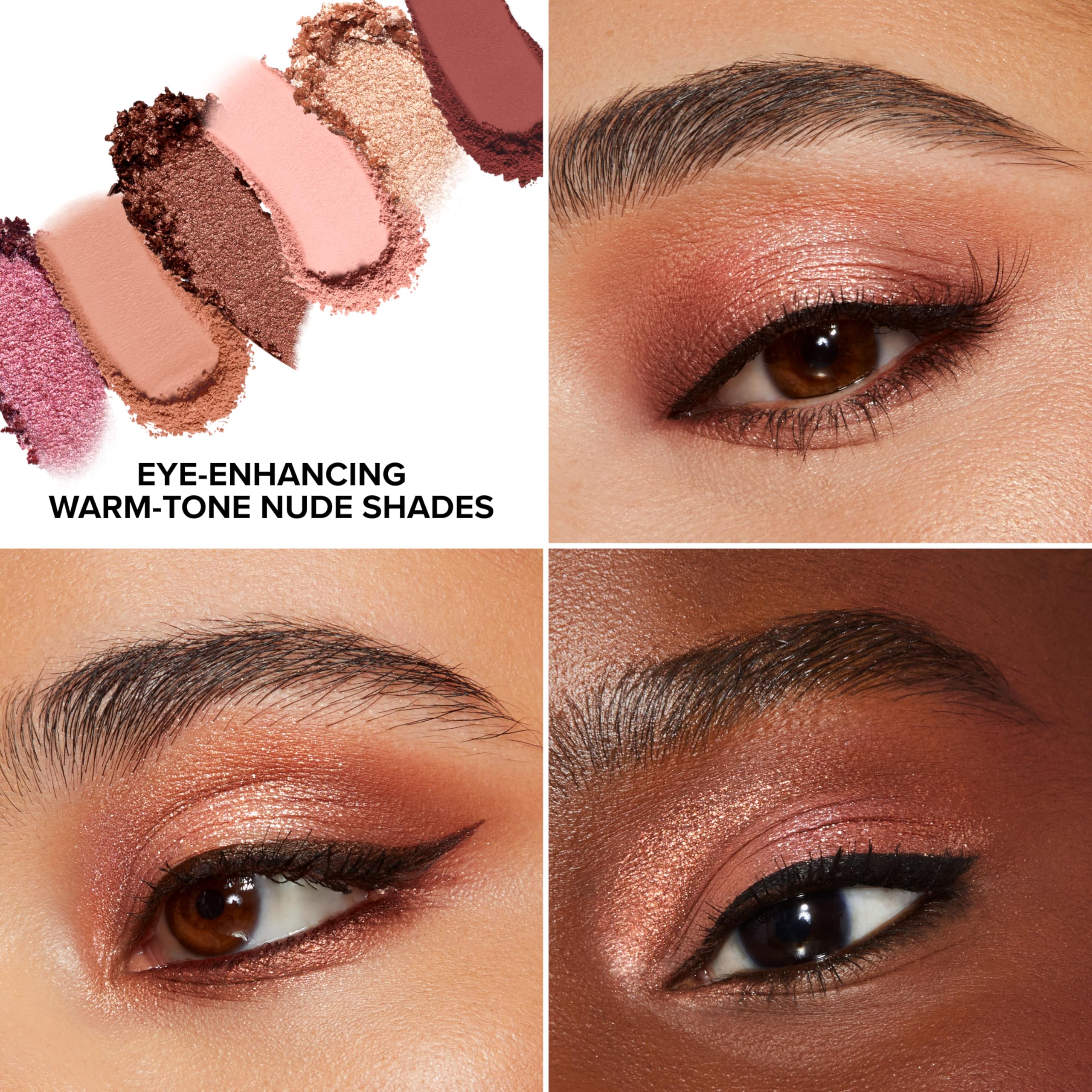 Too Faced Born This Way Natural Nudes Mini Eye Shadow Palette Makeup | Creamy, High Pigment Matte + Shimmer Shades, 0.2 Ounce, Warm Ember Nudes - Image 3
