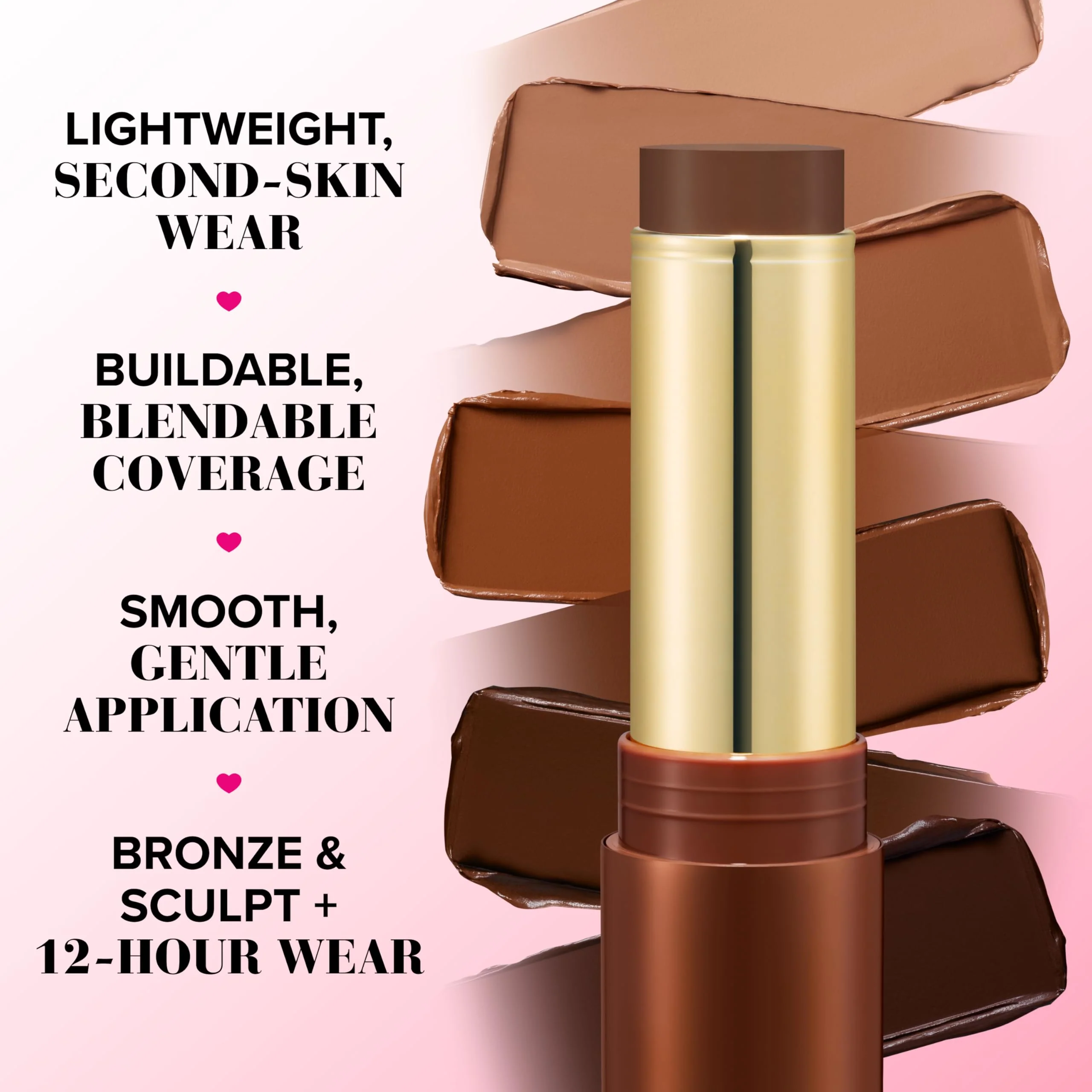 Too Faced Chocolate Soleil Melting Bronzing & Sculpting Stick | Multi-Use, Contour + Cream Bronzer Stick | Lightweight, Satin-Finish with Buildable Coverage, 0.28 Ounce, 0.28 Ounce, Chocolate Souffle - Image 7