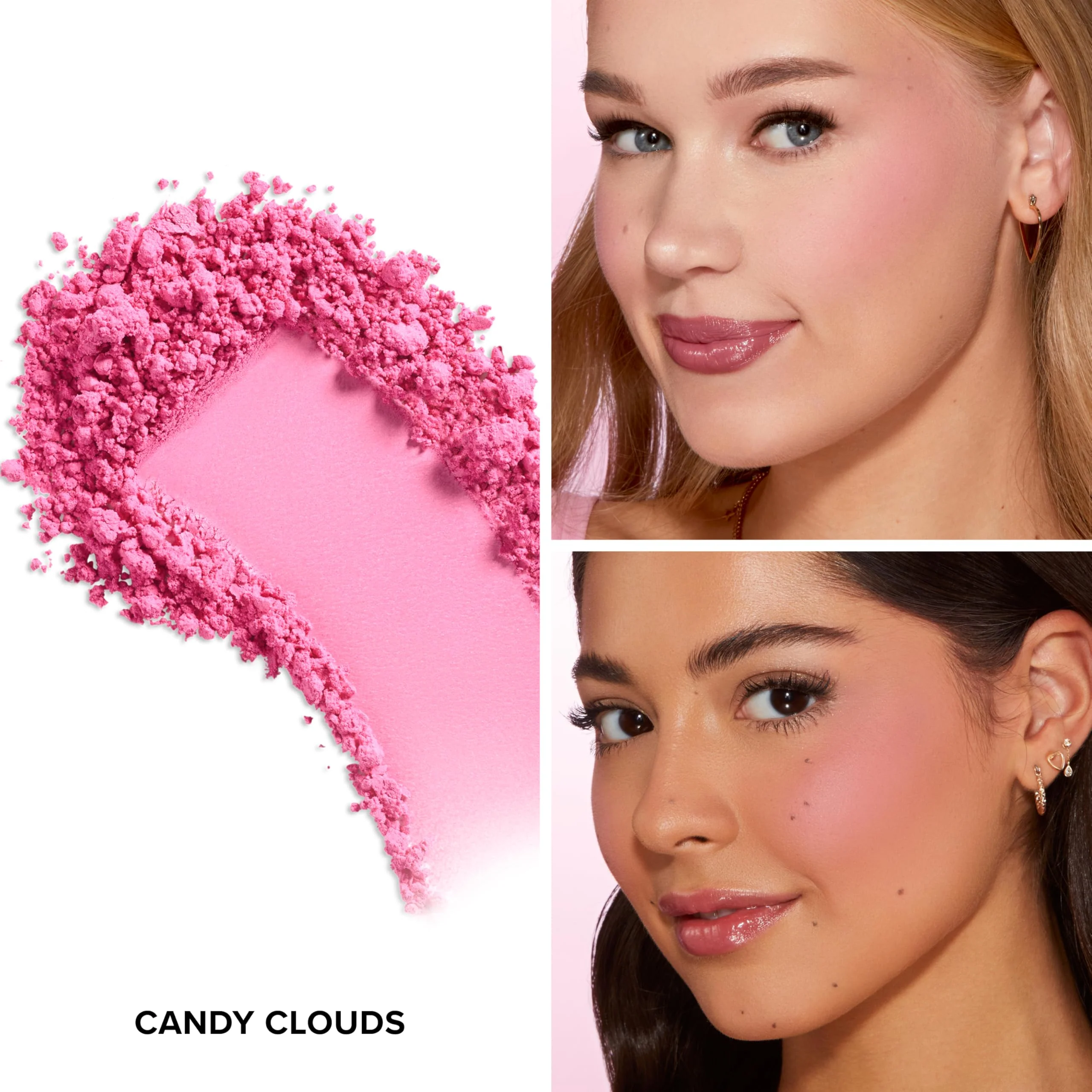 Too Faced Cloud Crush Blurring Blush | Velvety, Blendable, High Pigment Powder Blush for Cheeks, 0.17 Ounce, Candy Clouds - Image 8