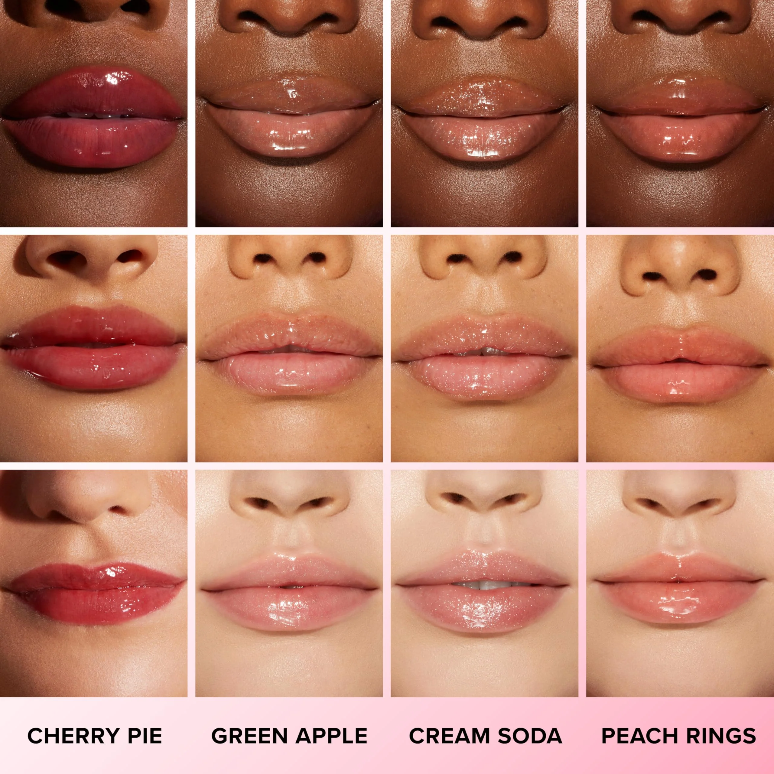 Too Faced Kissing Jelly Lip Oil + Gloss | Hydrating Lip Serum Treatment with Jojoba Oil for Instant Moisture and Glossy Shine, 0.15 Fl Oz, Peach Rings - Image 6