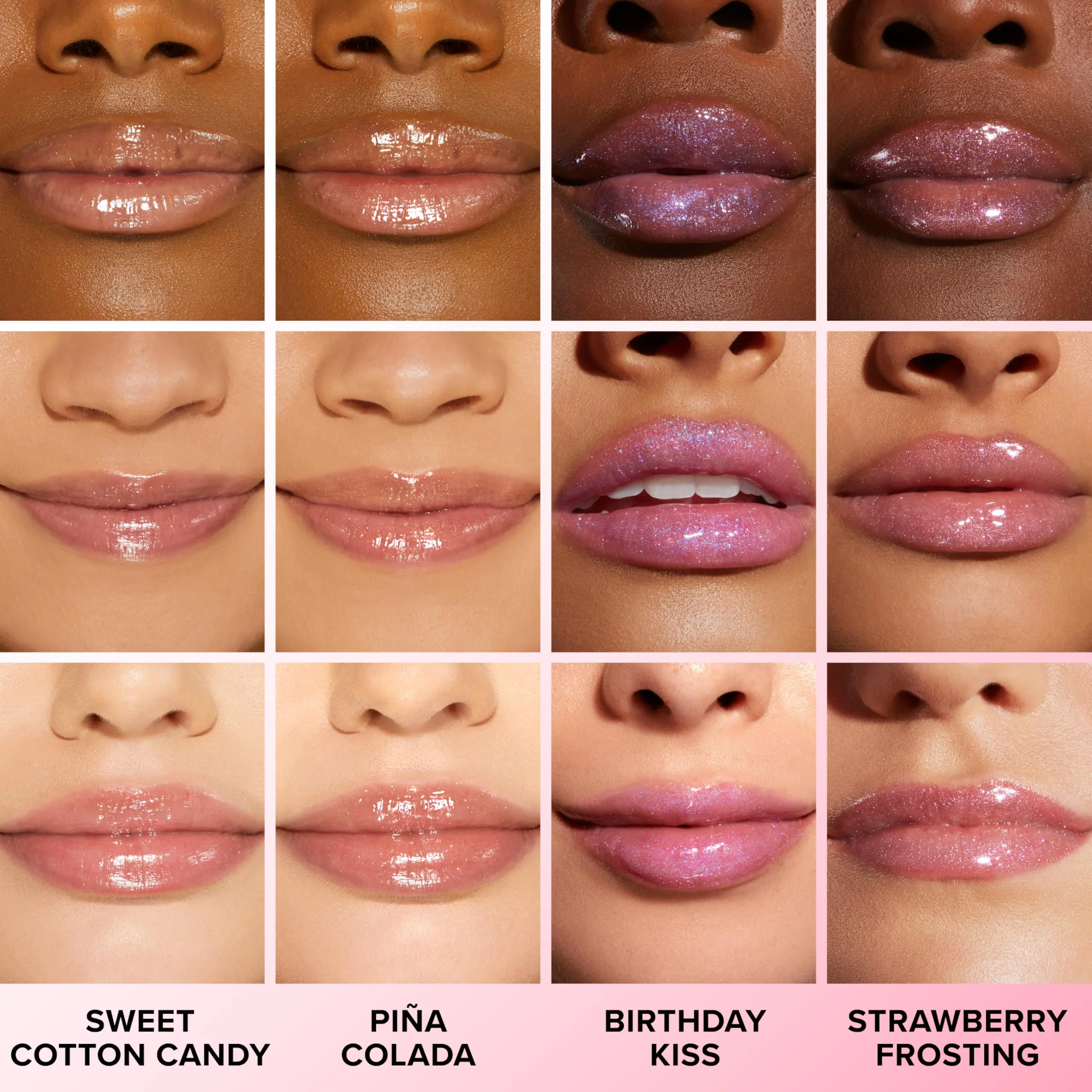 Too Faced Kissing Jelly Lip Oil + Gloss | Hydrating Lip Serum Treatment with Jojoba Oil for Instant Moisture and Glossy Shine, 0.15 Fl Oz, Peach Rings - Image 7
