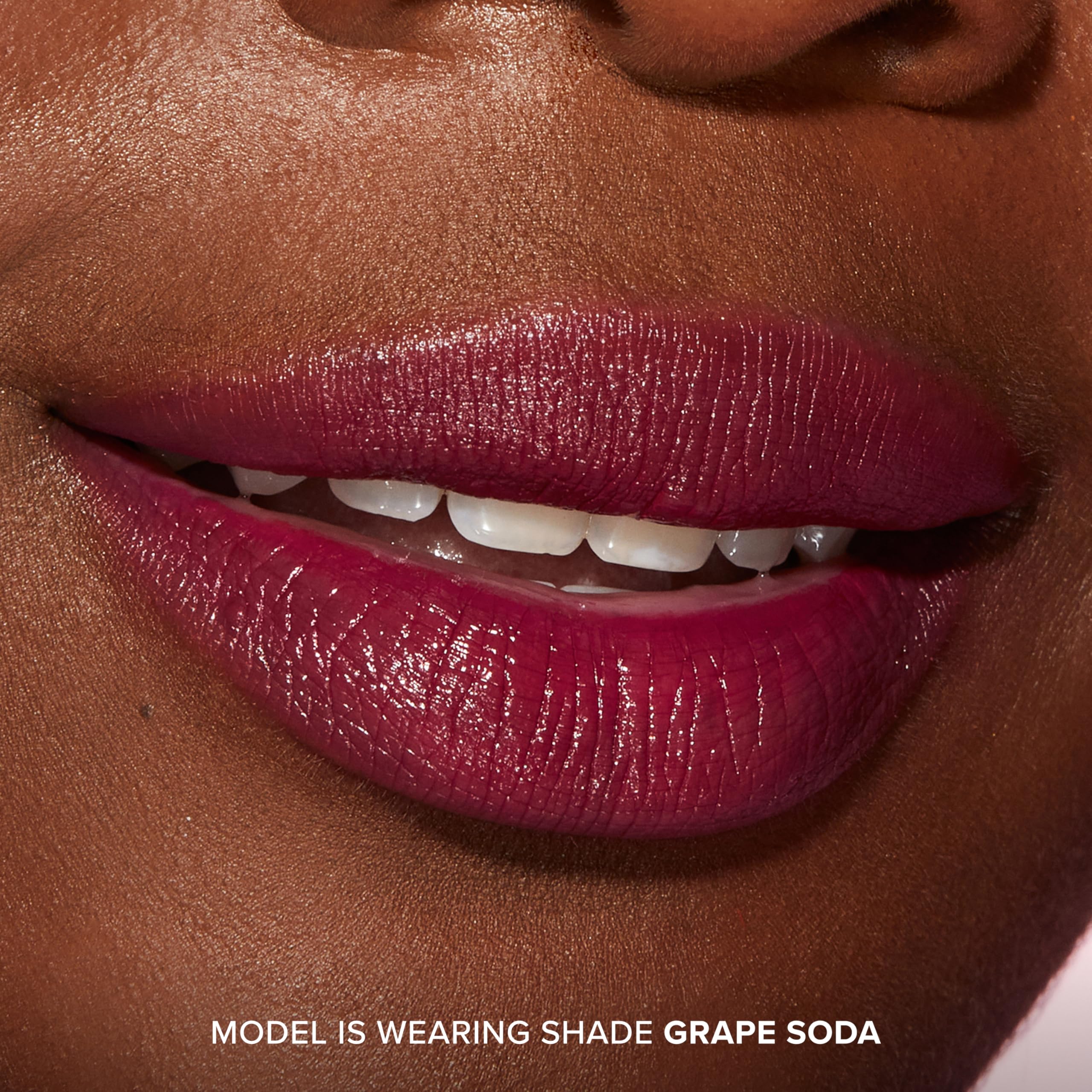 Too Faced Kissing Juicy Tint Lip Balm | Hydrating, Long Lasting Lip Stain for Instant Color + Shine with Juicy Scents, 0.10 Ounce, Grape Soda - Image 6