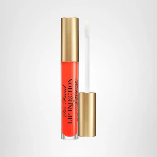 Too Faced Lip Injection Extreme Lip Plumper Gloss | Hydrating, Glossy, & Helps Volume Appear Fuller Over Time, 0.14 Fl Oz, Tangerine Dream - Image 2