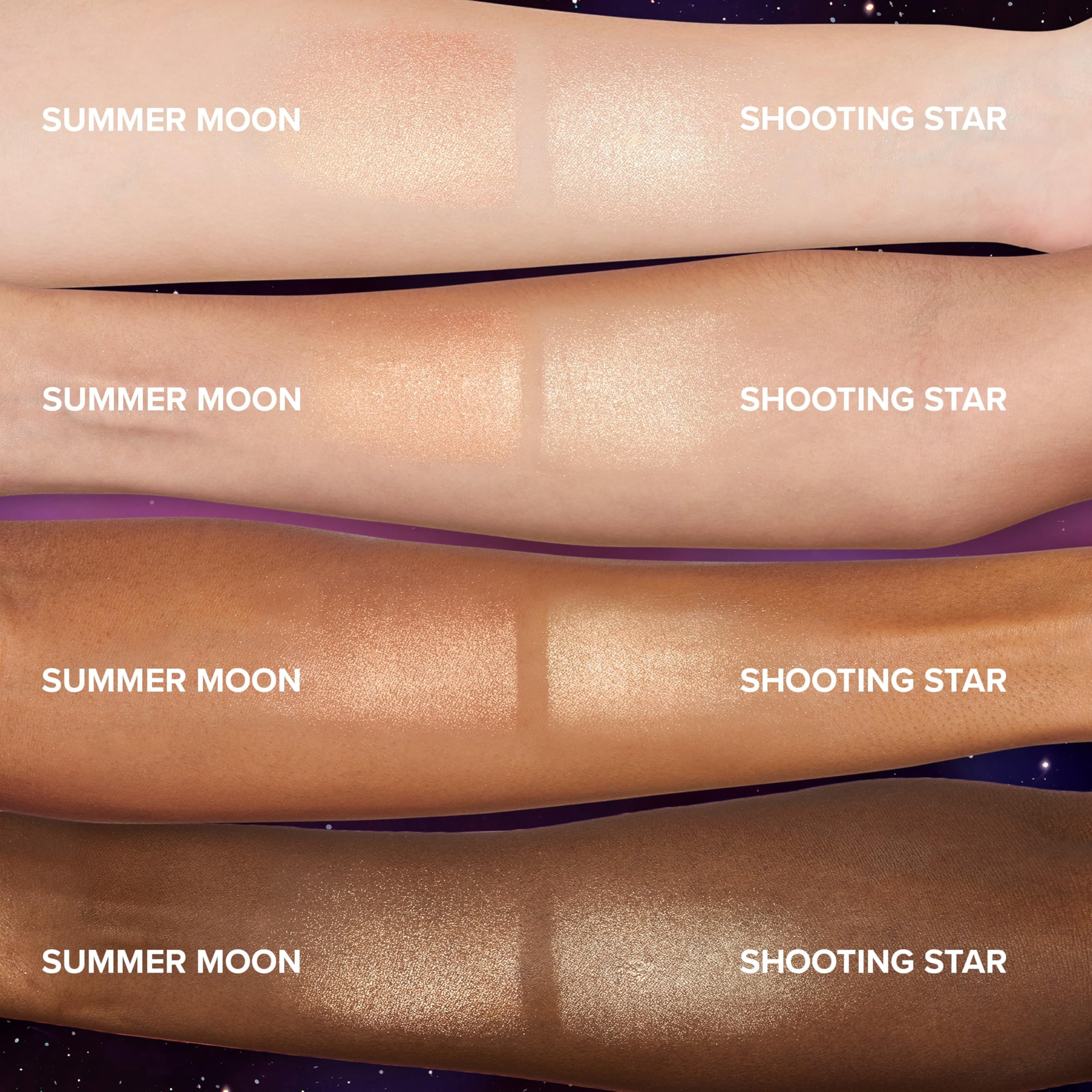 Too Faced Moon Crush Highlighter | Sheer, Powder, Glossy Glow, Highlighter Makeup 0.24 Ounce, Summer Moon - Image 4