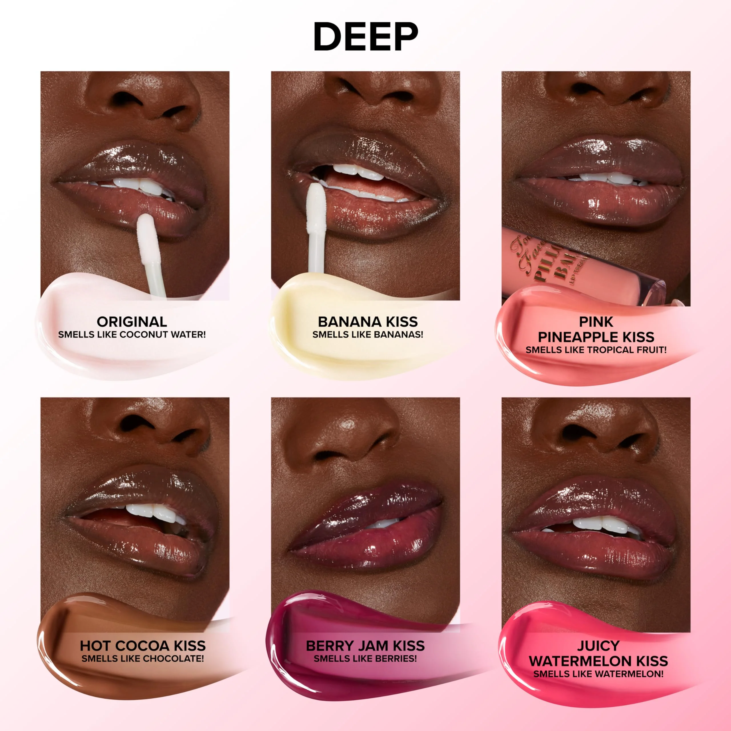 Too Faced Pillow Balm Ultra-Hydrating Lip Treatment | Liquid Lip Balm that Replenishes Lips with Hyaluronic Acid, 0.2 Fl Oz, Cocoa Kiss - Image 6