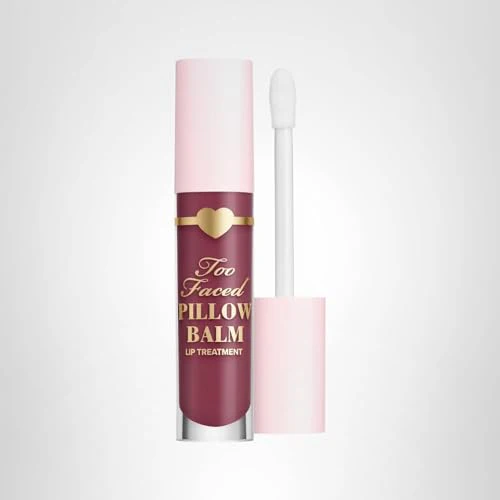 Too Faced Pillow Balm Ultra-Hydrating Lip Treatment | Liquid Lip Balm that Replenishes Lips with Hyaluronic Acid, 0.2 Fl Oz, Jam Kiss - Image 2