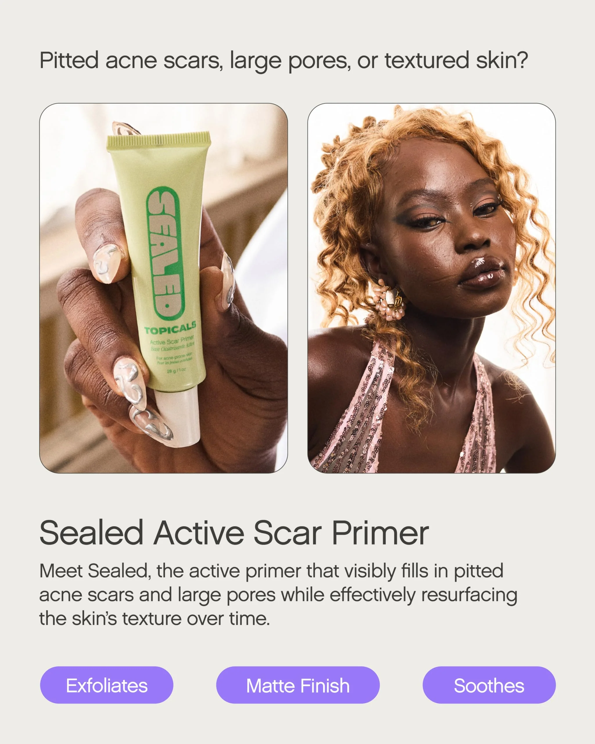 Topicals Sealed Active Scar Filling Primer for Acne Prone Skin - Good for Blemishes, Pores, Acne & Dryness - Contains Retinol and Salicylic Acid - 1 Oz - Image 7
