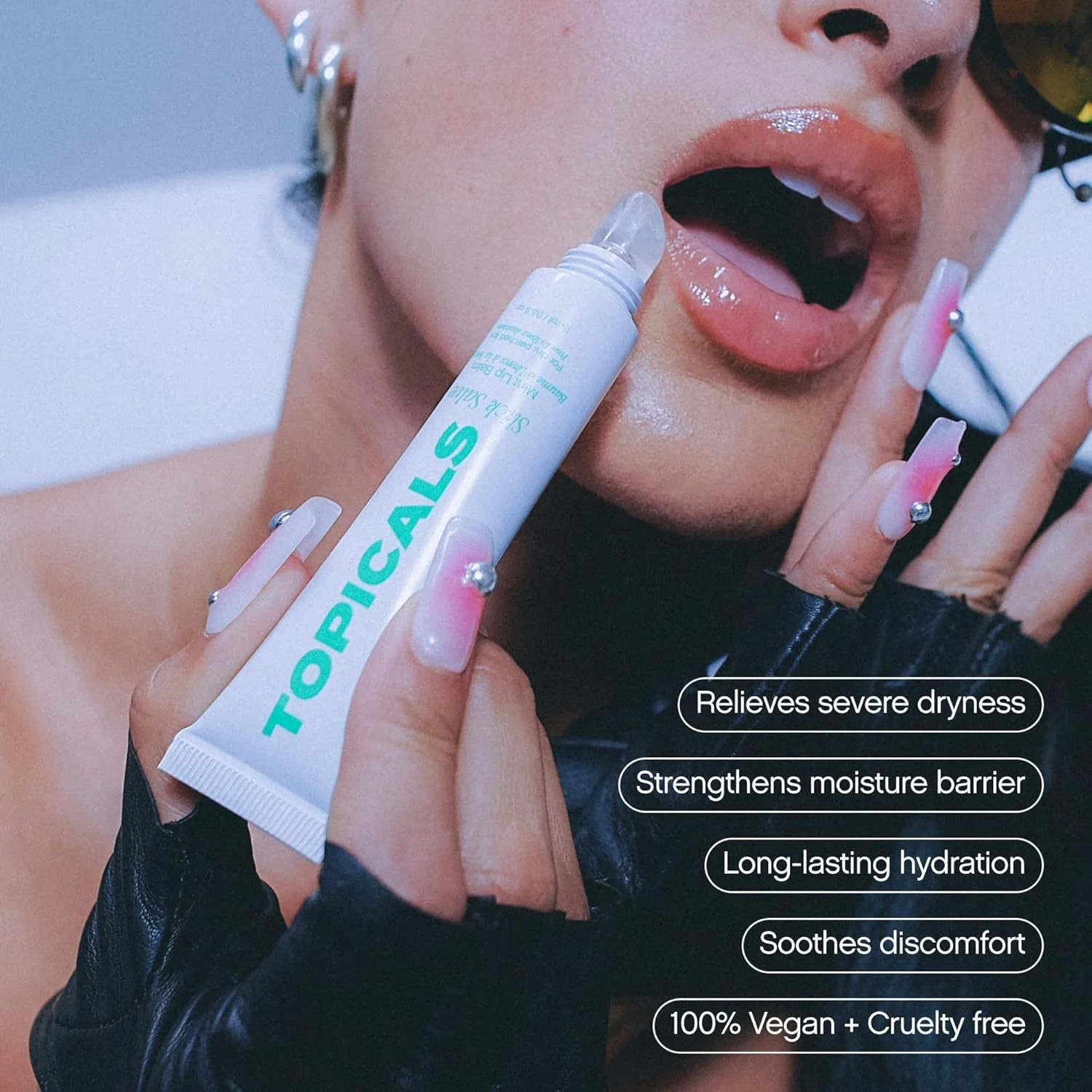 Topicals Slick Salve Mint Glossy Lip Balm | Soothes Discomfort, Strengthens Barrier & Provides Lasting Hydration & Relief | Vegan, Paraben-Free Formula w/Hyaluronic Acid (2 Pack, 0.5 Fl Oz Each) - Image 8