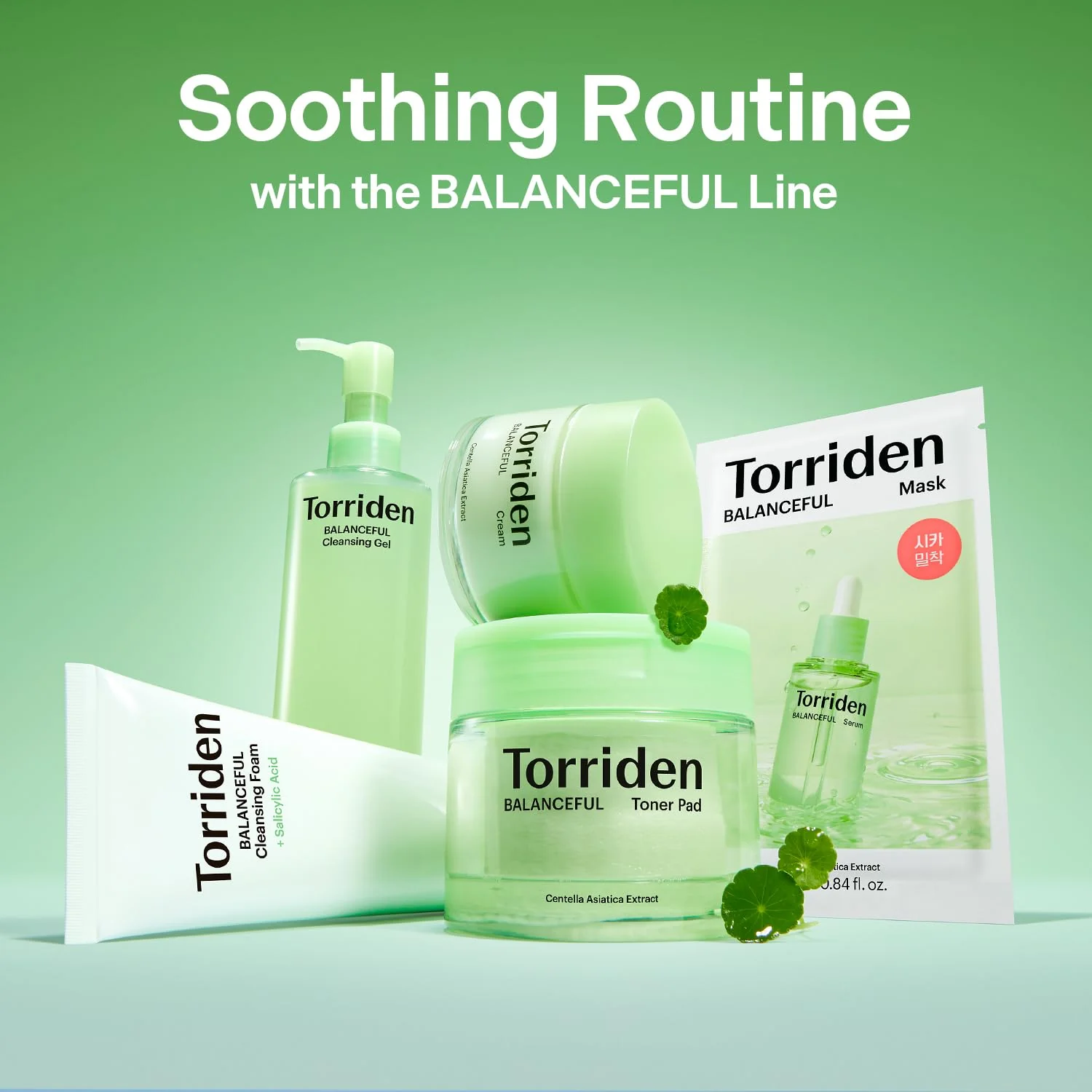 Torriden BALANCEFUL Cica Facial Masks (10 sheets) | Extra Soothing Care | 5D CICA, Hydrolyzed Hyaluronic Acid, Panthenol | Korean Face Mask - Image 3