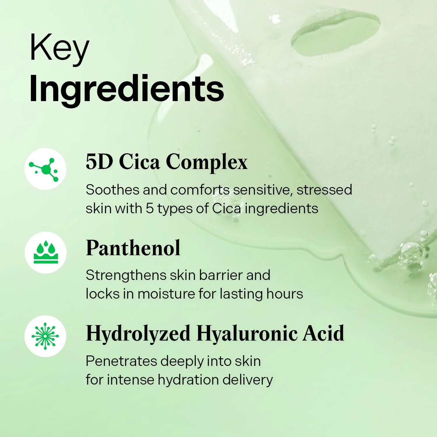 Torriden BALANCEFUL Cica Facial Masks (10 sheets) | Extra Soothing Care | 5D CICA, Hydrolyzed Hyaluronic Acid, Panthenol | Korean Face Mask - Image 7