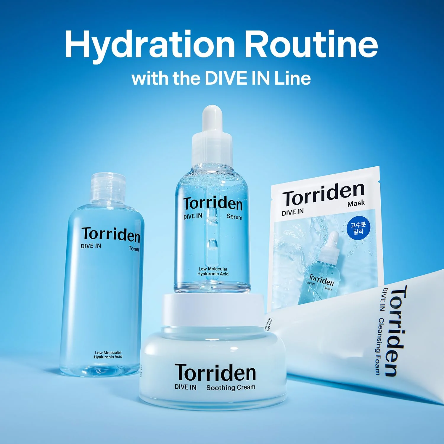 Torriden DIVE IN Hyaluronic Acid Facial Mask (10 sheets) | Deep Hydration Korean Face Sheet Mask | Panthenol & Allantoin | Korean Skincare Mask - Image 3