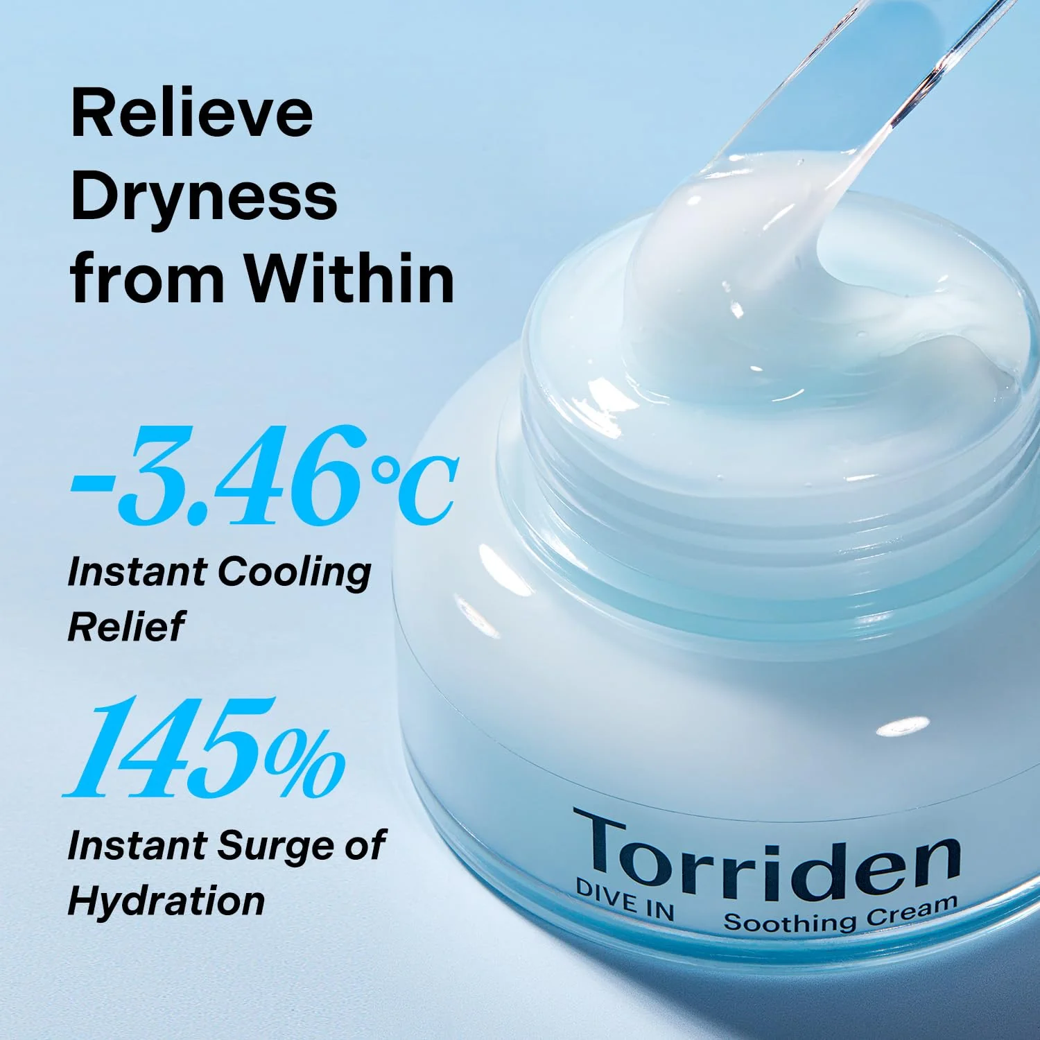 Torriden DIVE IN Hyaluronic Acid Soothing Cream 100ml (3.38 fl. oz) | Revitalizing Facial Moisturizer for Sensitive and Dry Skin | Hyaluronic Acid, Panthenol, Allantoin - Image 6