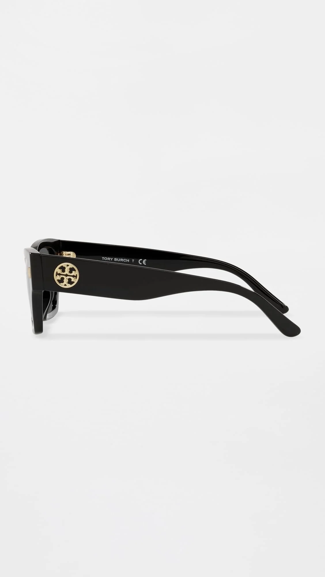 Tory Burch Women's Miller Rectangle Sunglasses, Black, 52mm - Image 2
