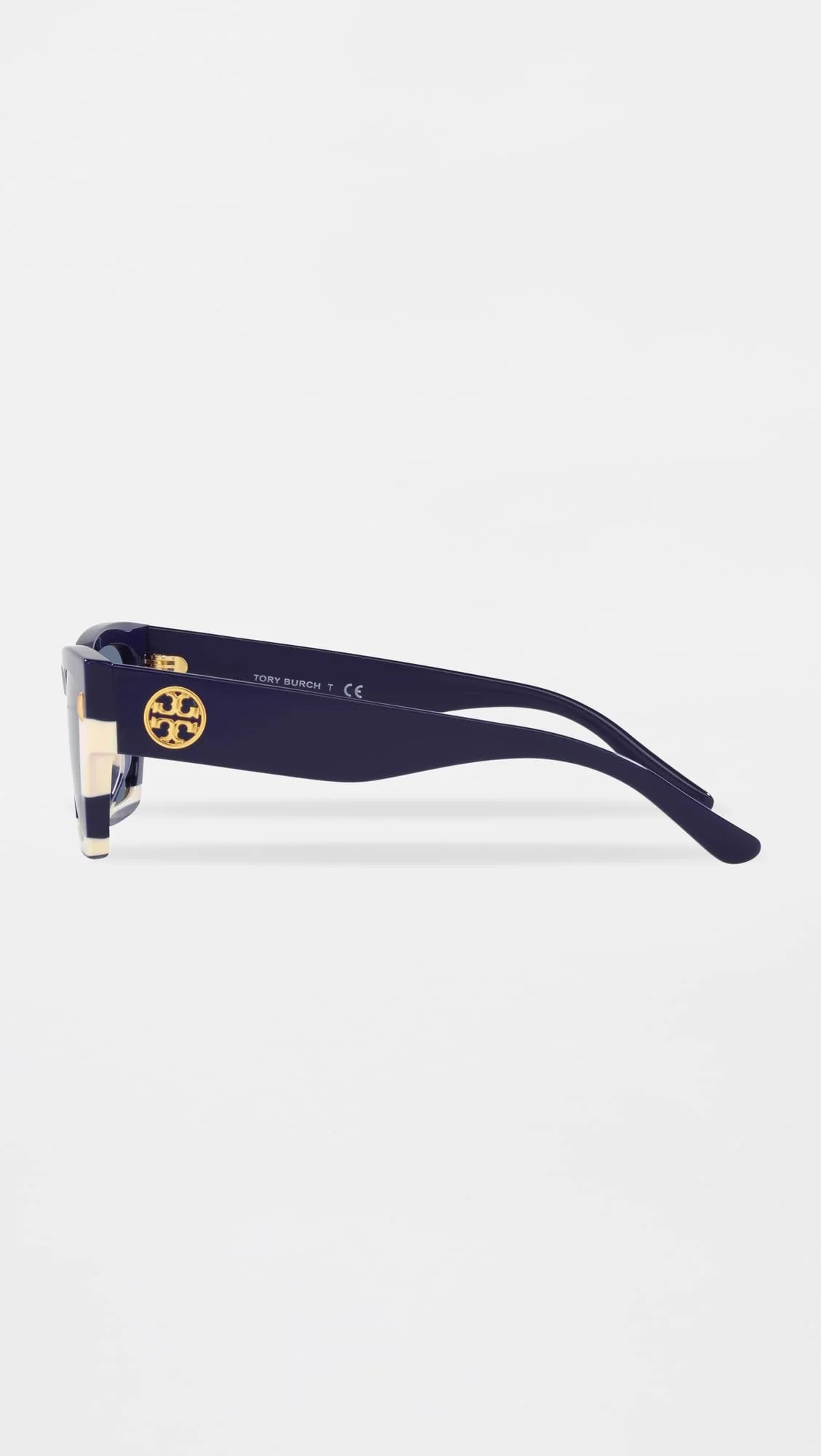 Tory Burch Women's Miller Rectangle Sunglasses, Blue, 52mm - Image 2