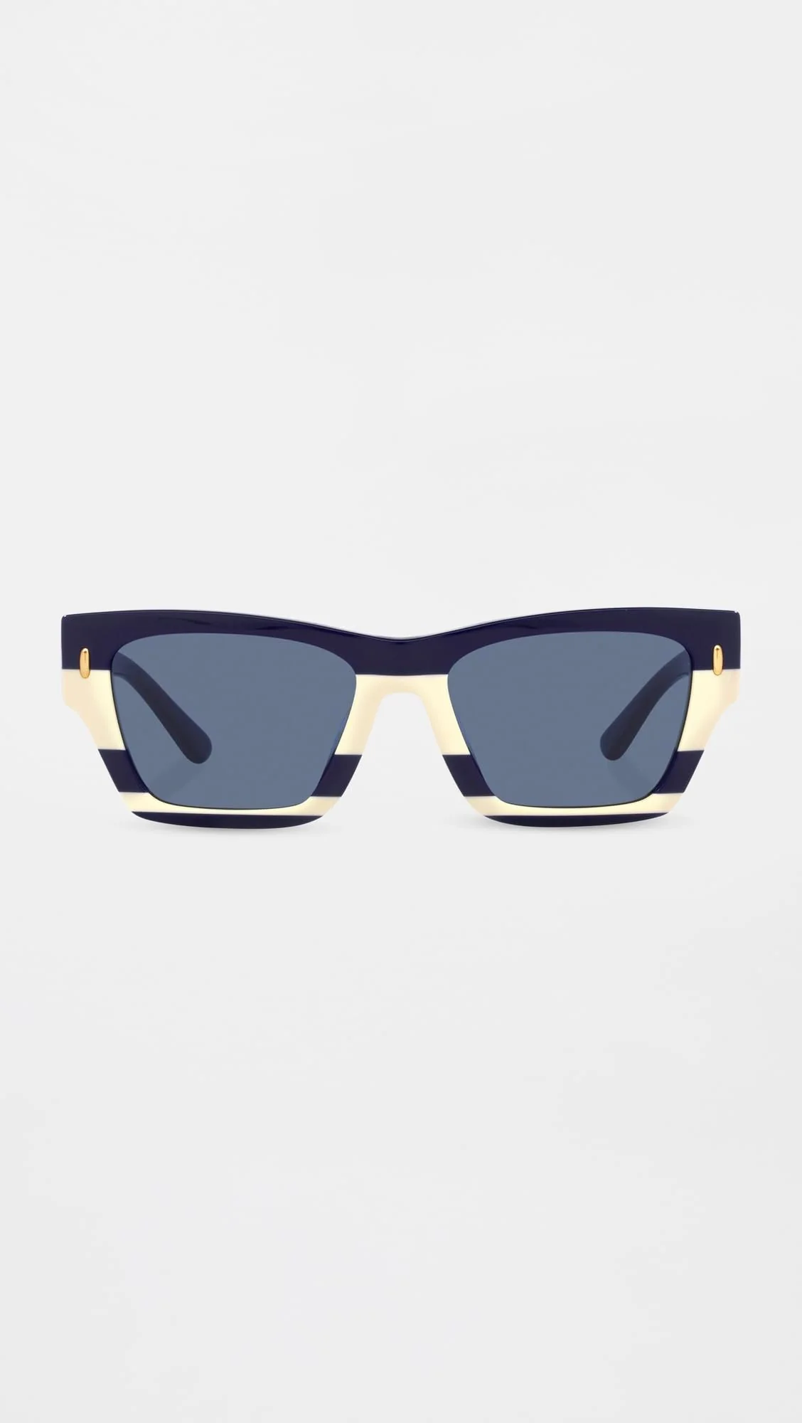 Tory Burch Women's Miller Rectangle Sunglasses, Blue, 52mm - Image 3