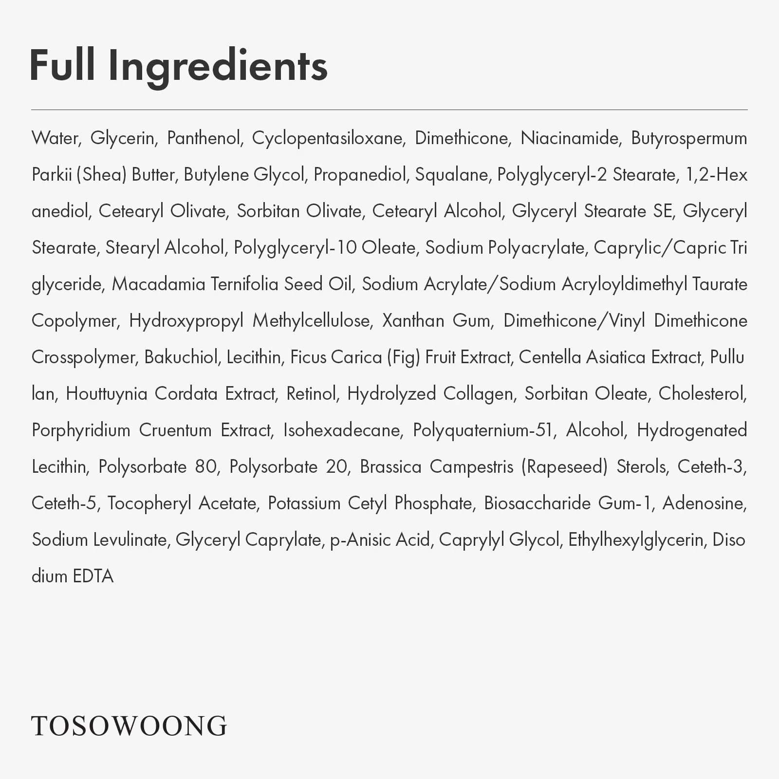TOSOWOONG Bakuchiol Retinol Cream, Pore and Wrinkle Minimizer with Bakuchiol, Enhances Firmness and Elasticity with Niacinamide and Squalane, 50g, 1.76 oz - Image 2
