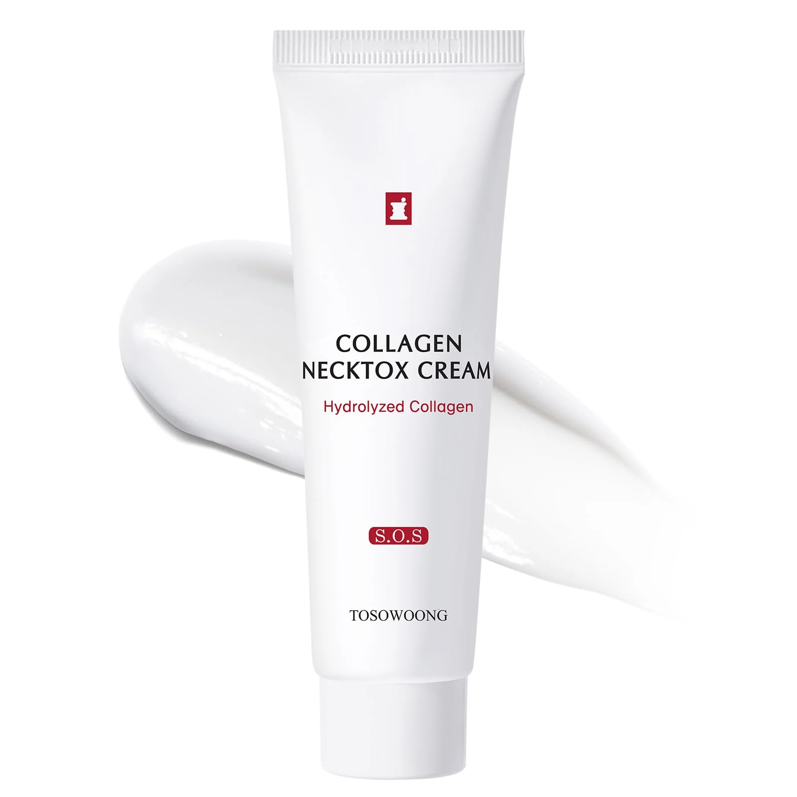 TOSOWOONG Collagen Necktox Cream with Collagen and Hyaluronic Acid for Neck Firming, Anti-aging, Wrinkles and Tightening, Korean Skin Care, 50ml, 1.69 fl. oz.