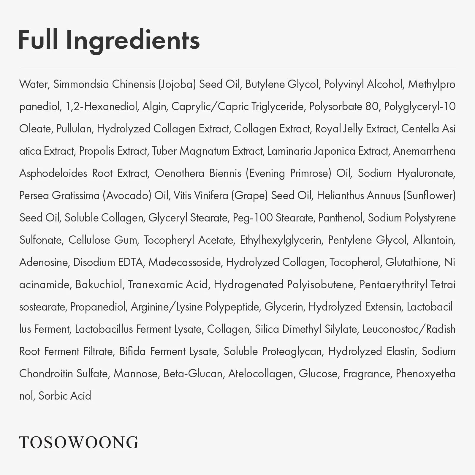 TOSOWOONG Real Collagen Fit, Hydrolyzed Collagen Wrapping Mask, Peel Off Facial Mask for elasticity, Hydrating, Glow, Glass Skin, Face Moisturizer, Self Care, Korean Skin Care, 50ml, 1.69 fl. oz. - Image 2