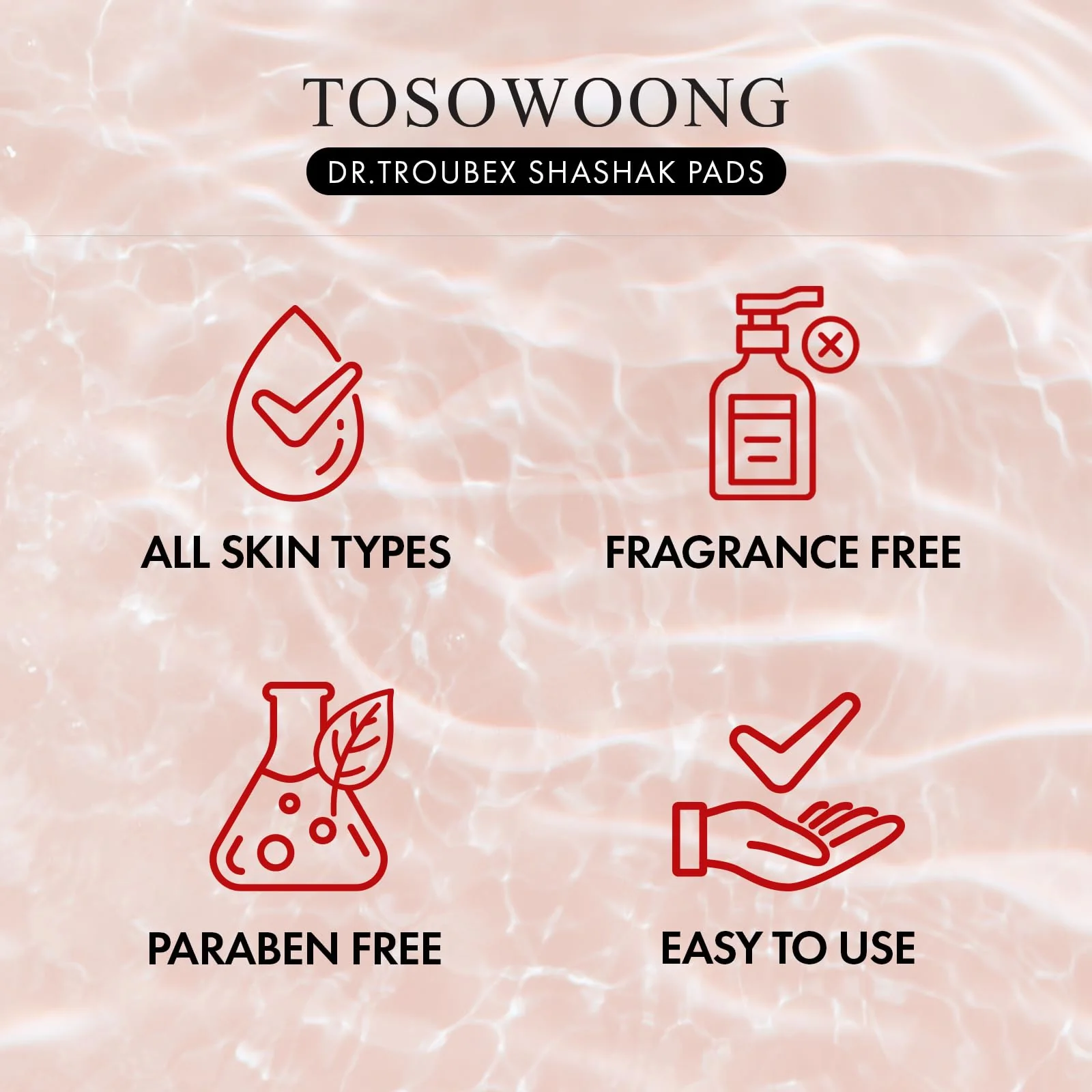 TOSOWOONG Shashak Toner Pads, Exfoliating Facial Wipes with Salicylic Acid and Centella Asiatica, Cleansing for Makeup and Blackheads, Exfoliate and Moisturize, Dual-Sided, 70 Pads, 155ml, 5.2 fl. oz. - Image 3