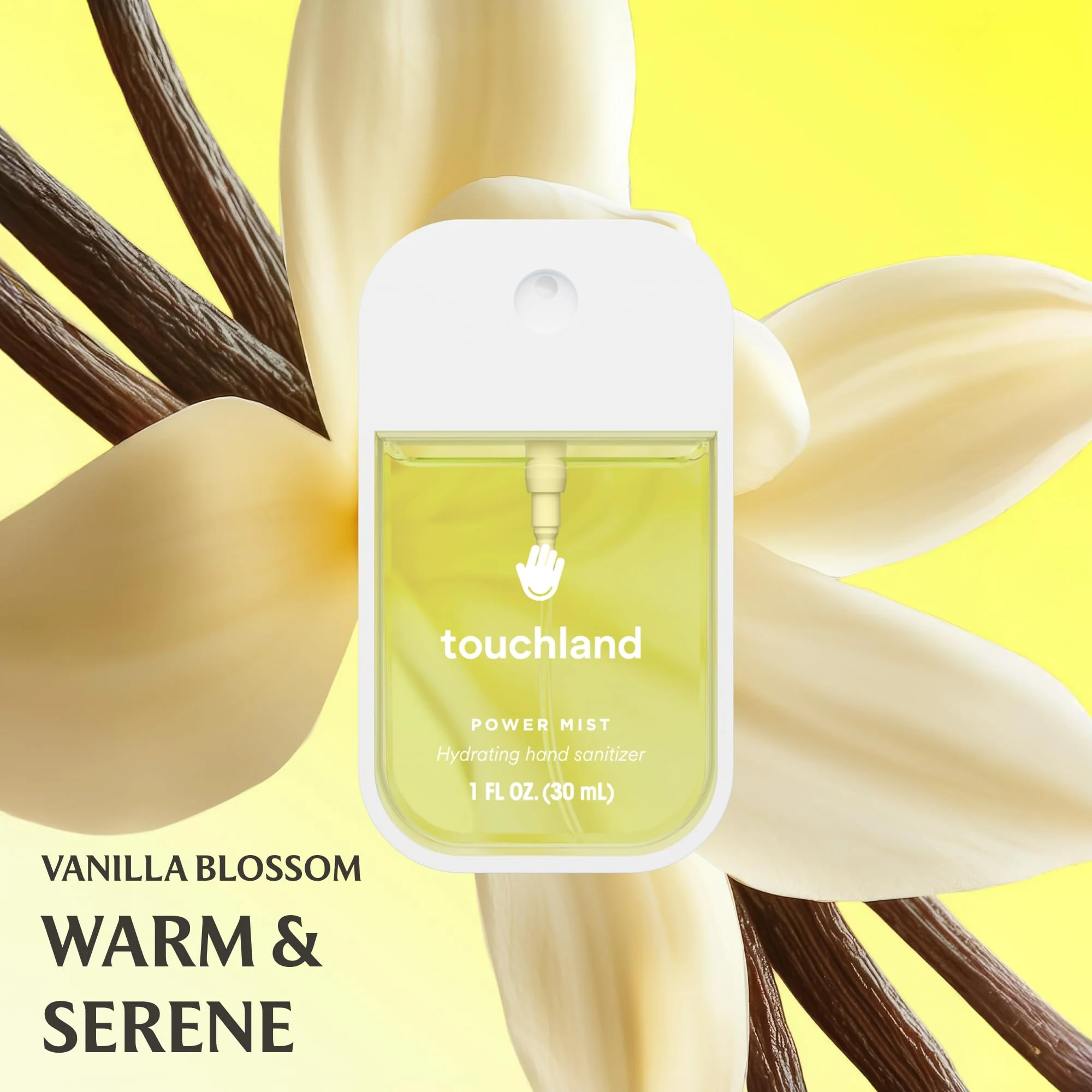 Touchland Hydrating Hand Sanitizer Spray, BLOSSOM 5 Set (Lavender, Vanilla, Rainwater, Peach, Applelicious), 1 FL. OZ. Travel Size Power Mist Sprays (Set of 5) - Image 5