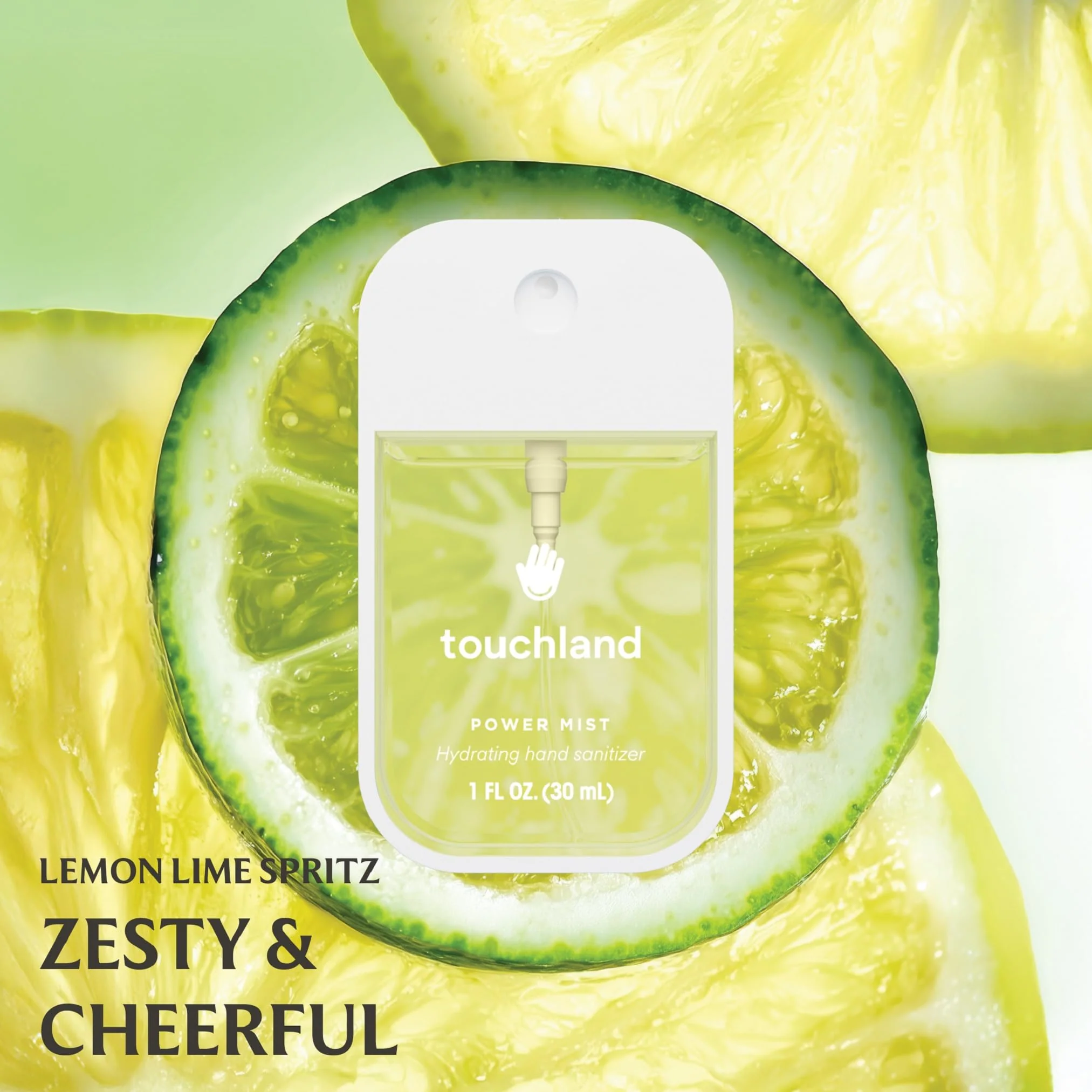 Touchland Hydrating Hand Sanitizer Spray, FRESH Trio Set (Mint, Citrus, Lemon Lime), 1 FL. OZ. Travel Size Power Mist Sprays (Set of 3) - Image 5