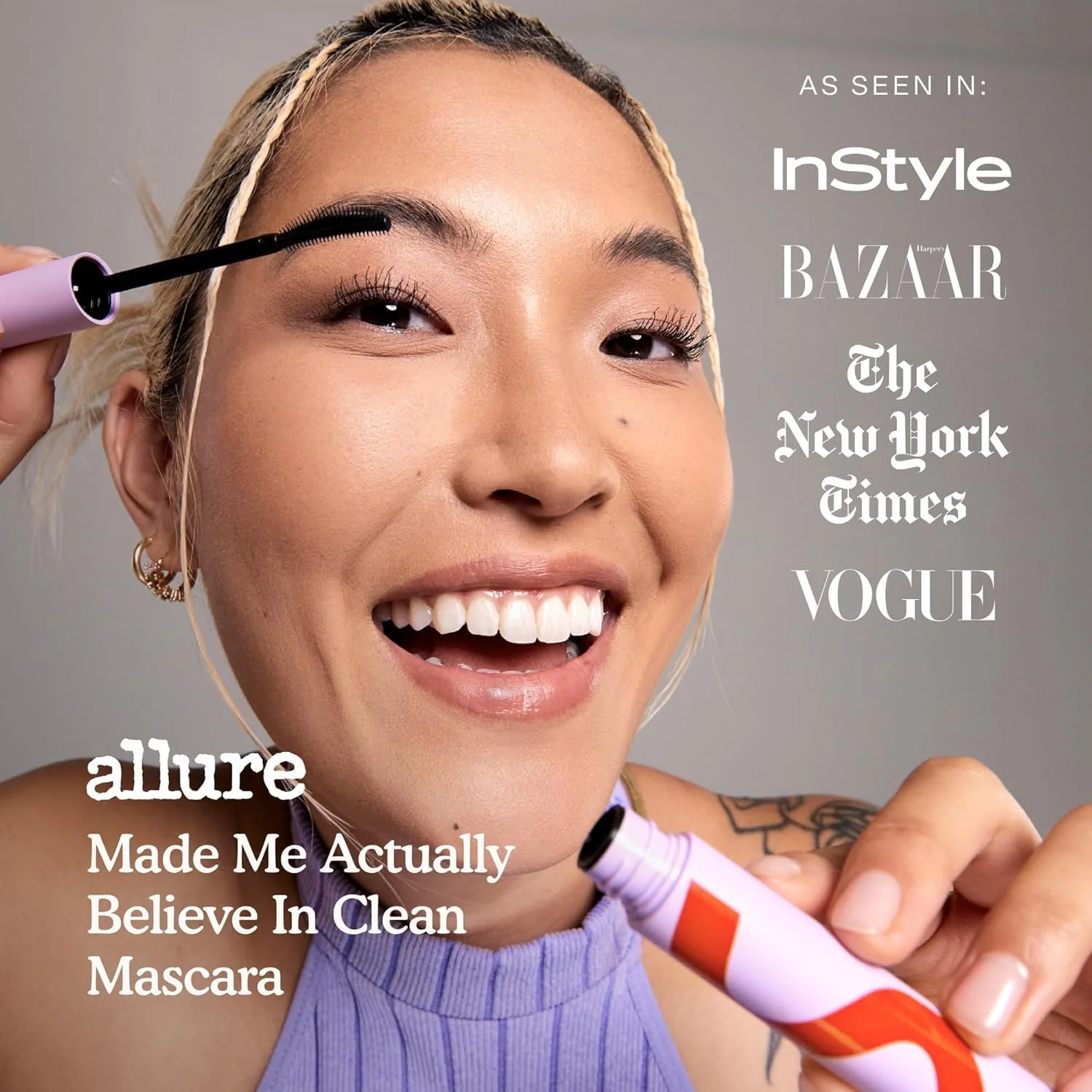 Tower 28 MakeWaves Vegan Black Mascara - Volumizing & Lengthening Mascara for Sensitive Eyes - With Aquaflex Technology for Humidity-Proof Lift - Hypoallergenic Eye Makeup - Jet (0.29 oz) - Image 3