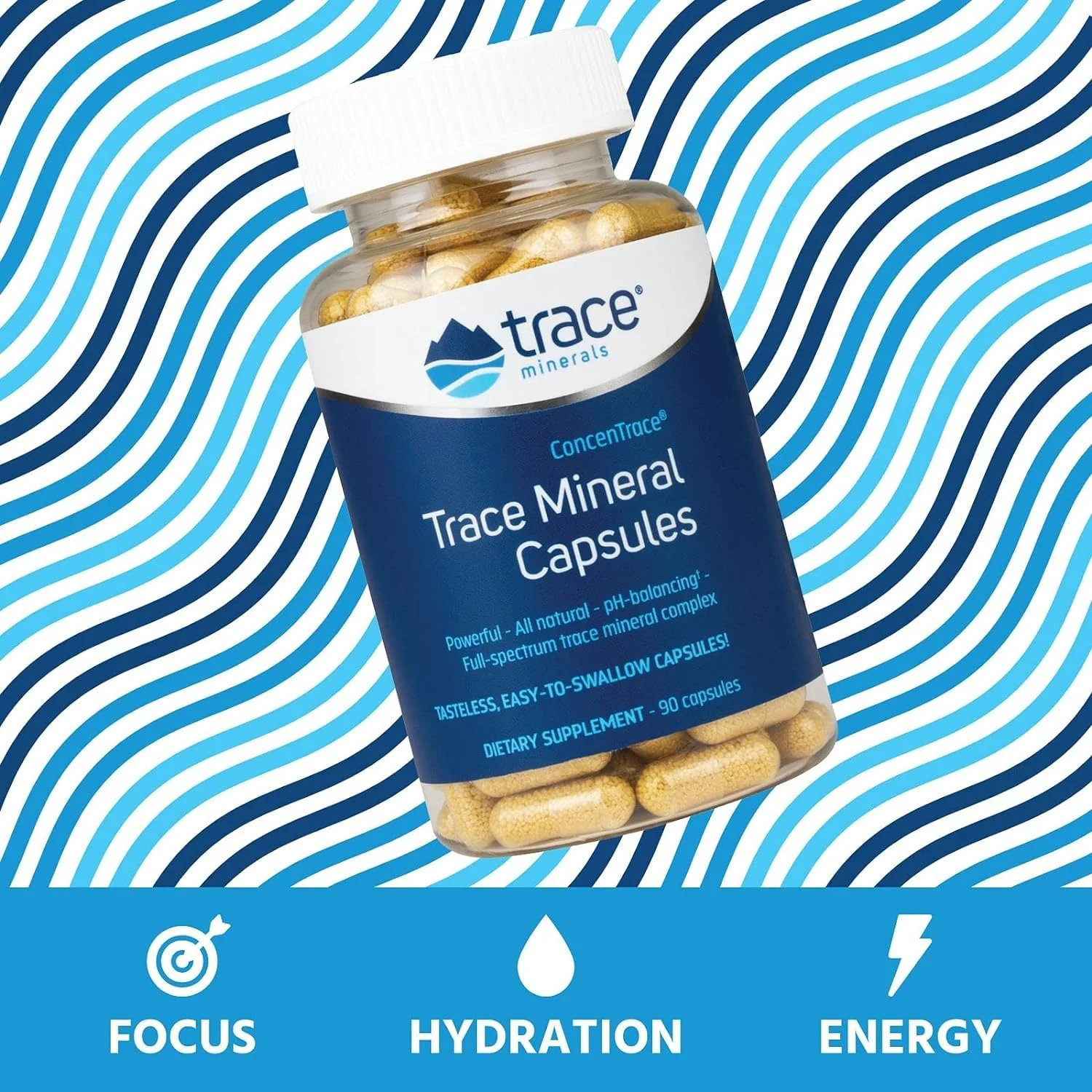 Trace Minerals ConcenTrace Trace Mineral Capsules - ConcenTrace Capsules for Overall Health - Bone Strength, Muscle Recovery & Energy Support - Gluten-Free & Vegan - 90 Count (30 Servings) - Image 4