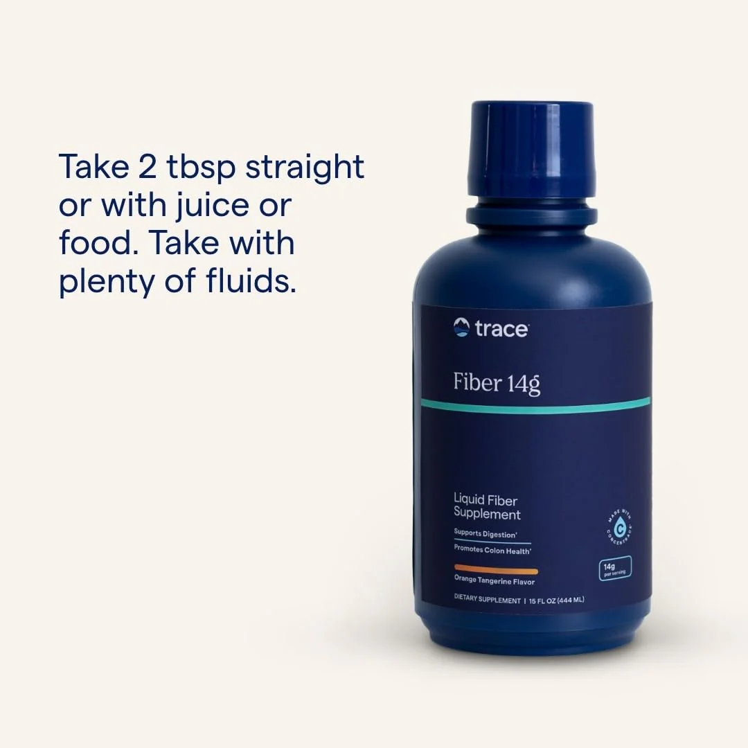 Trace Minerals Fiber 14g - Fiber Supplement for Colon Health & Digestive Support - Balanced Gut Flora - Liquid Supplement - Gluten-Free - Vegan - Orange Tangerine Flavor - 15 fl oz (15 Servings) - Image 4