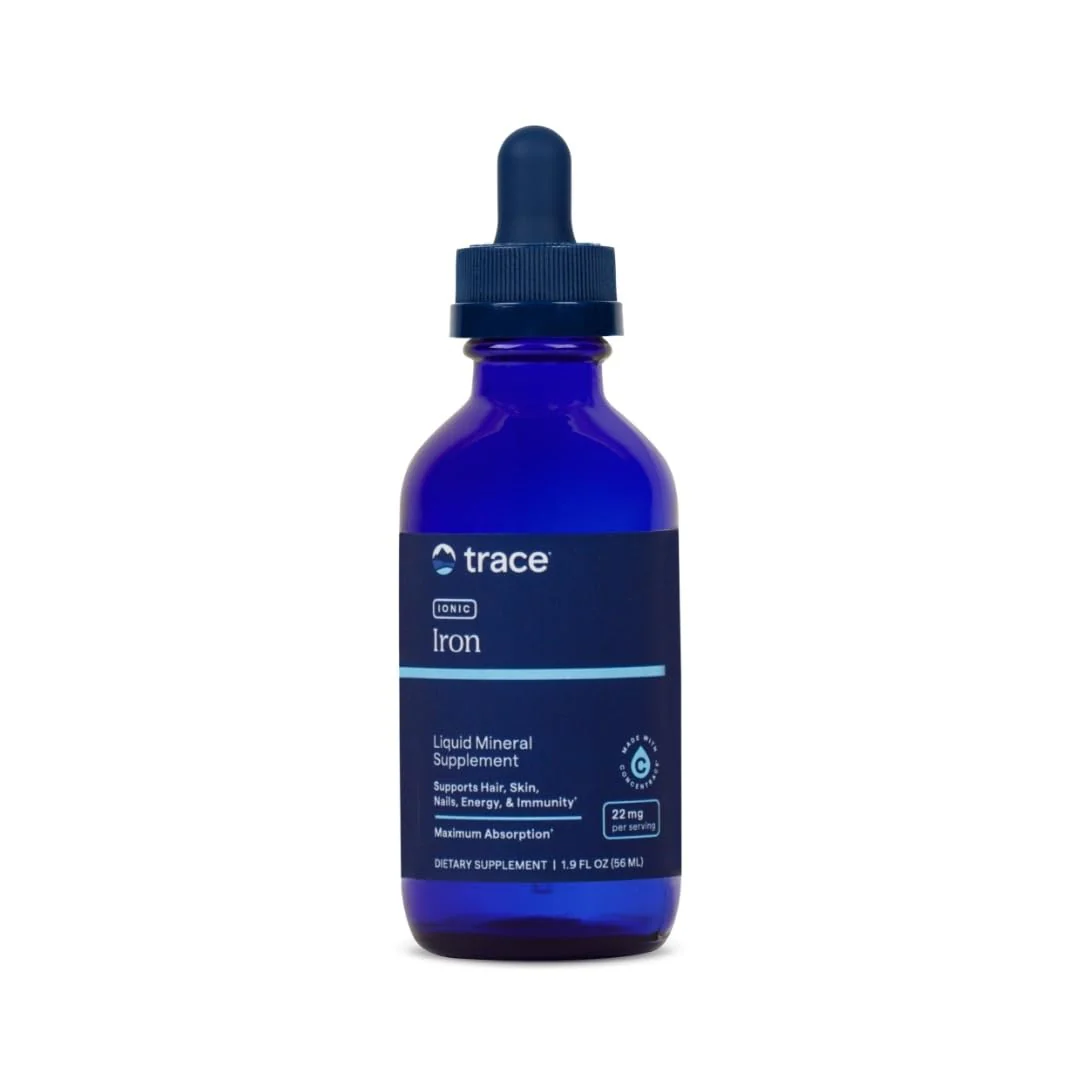Trace Minerals Ionic Iron 22 mg - Dietary Supplement to Support Immune System Health & Energy - Liquid Ionic Trace Mineral Supplement with Ferrous Sulfate - 1.9 fl oz (About 46 Servings)