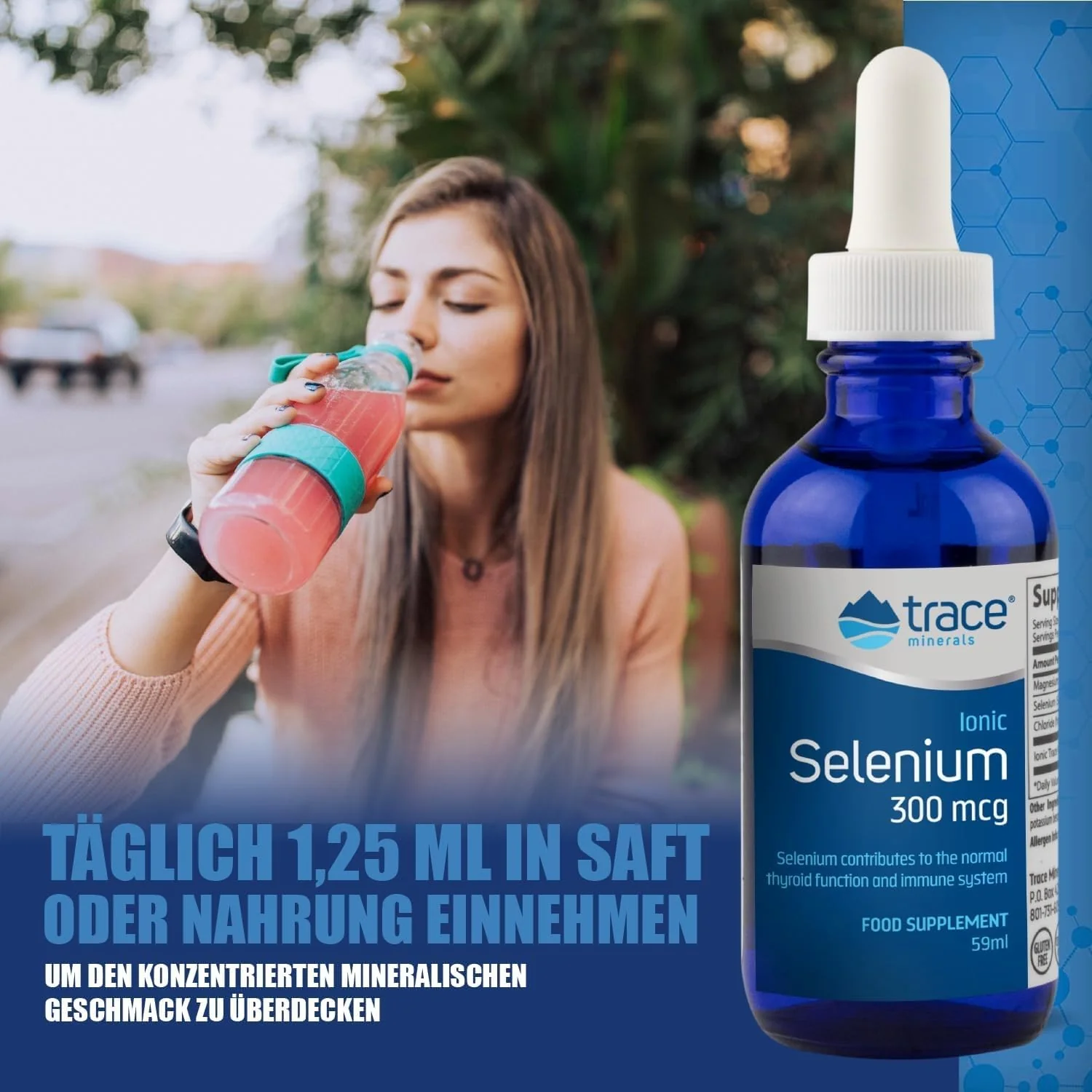 Trace Minerals Liquid Ionic Selenium - High-Absorption Selenium Supplement for Daily Immune Support - Hormone & Antioxidant Support - Gluten-Free - Vegan - Non-GMO - 2 fl oz (48 Servings, 1 Pack) - Image 4
